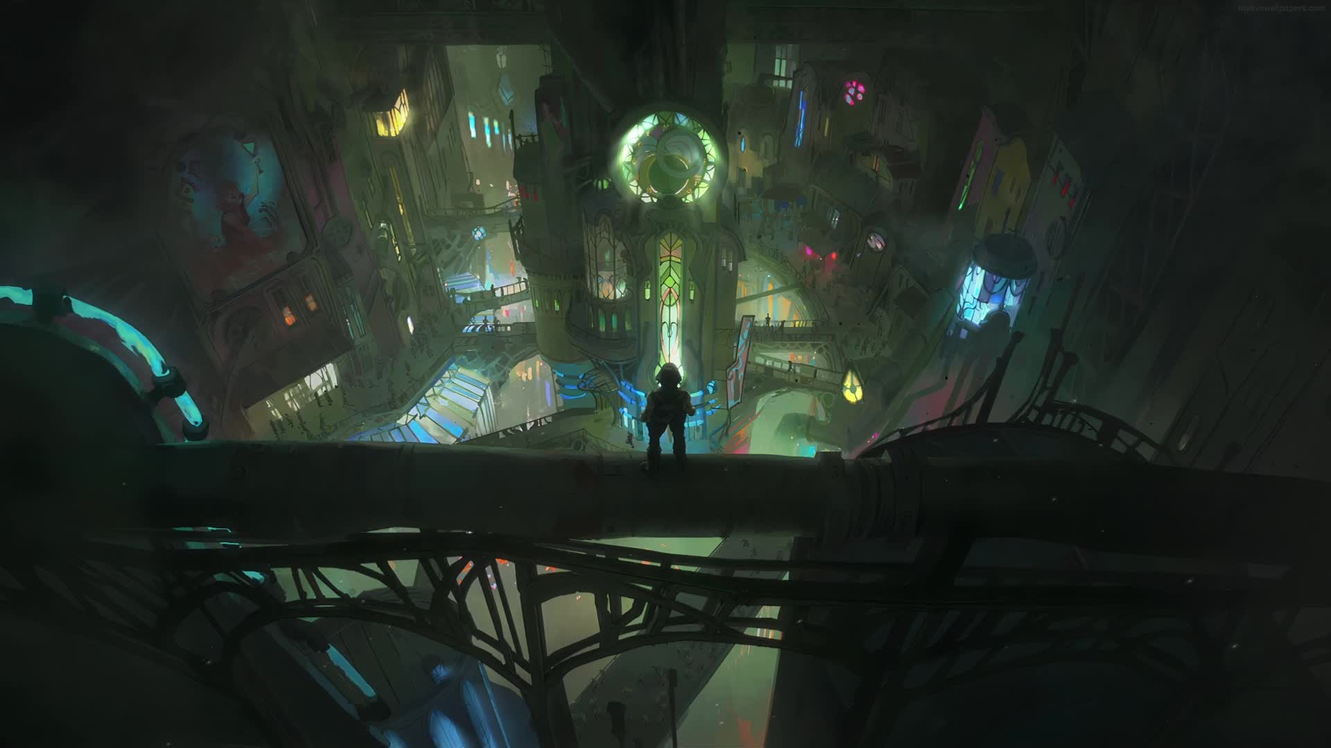 1920x1080 PC Animated The Undercity Arcane Live Wallpaper