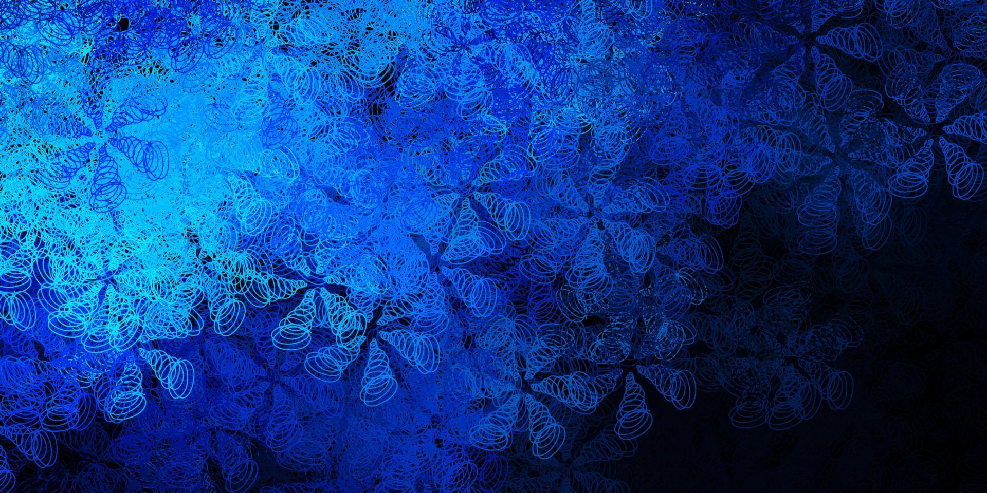 1920x960 Dark blue vector background with bubbles
