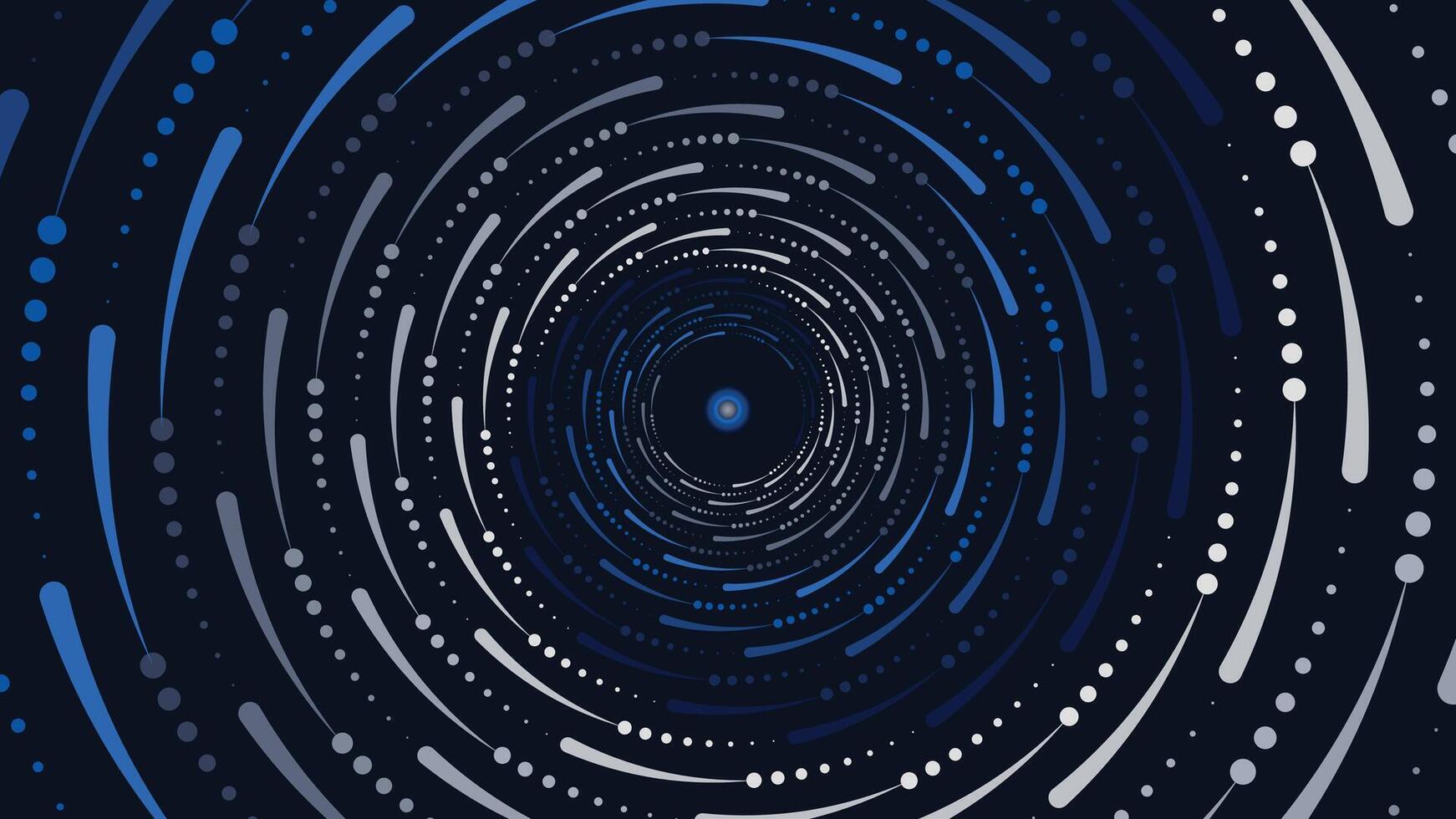 1742x980 Abstarct spiral round vortex style creative data center background in dark blue color. This minimalist background can be used as a banner or wallpaper.It also can be presented as urgency. 42399766 Vector