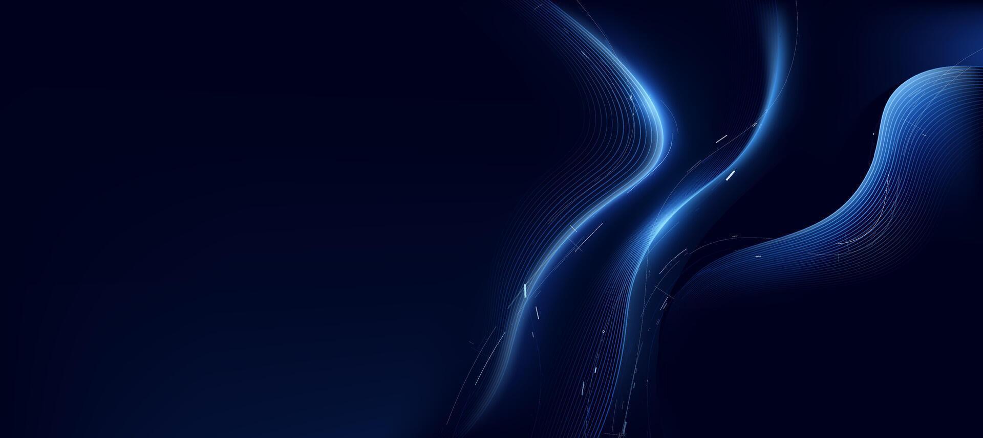 1920x857 Technology Digital Blue Lines Abstract Background