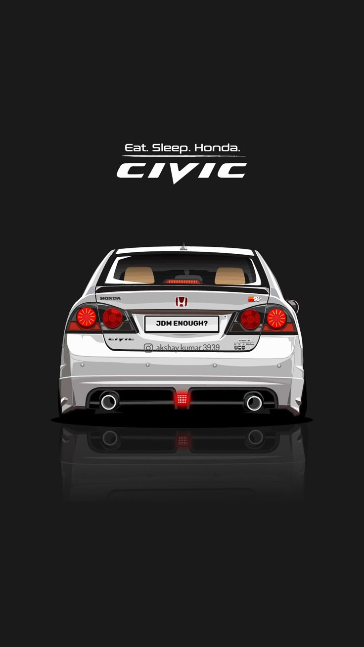 736x1308 Eat Sleep Honda Civic Wallpaper. Indian Cars Wallpaper. JDM Wallpaper. Honda Civic Type R