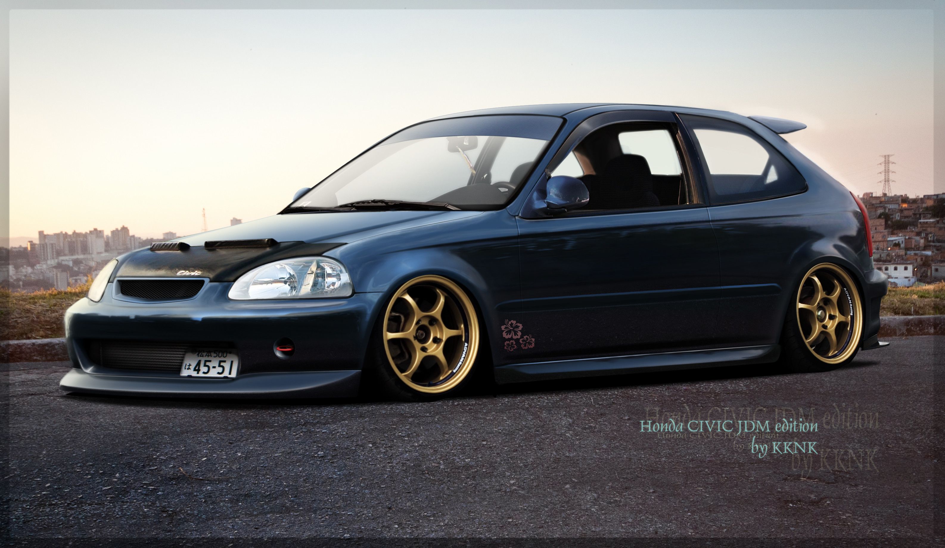 3172x1840 Honda Civic 2000 Wallpaper