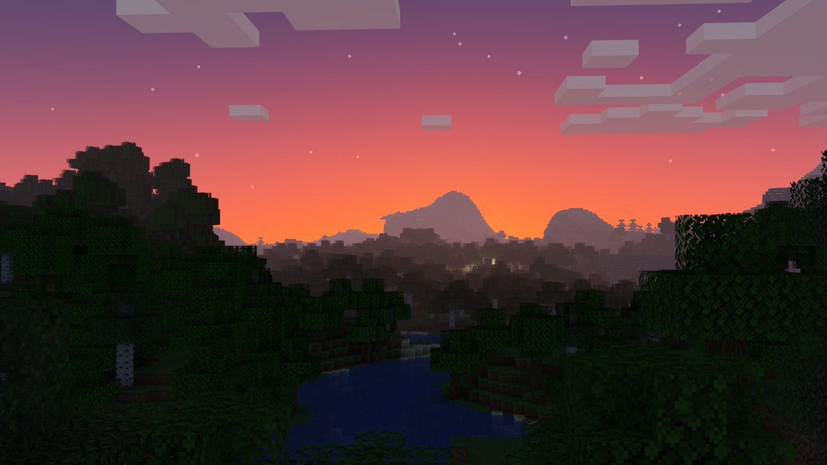 1200x675 Good morning #minecraft #wallpaper #minecraftwallpaper #minecraftlandscapes #sunrise #goodmorning #sun
