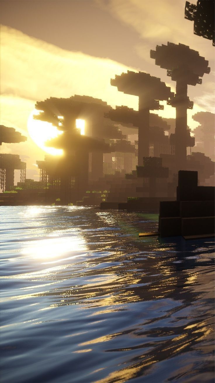 736x1308 Minecraft rtx dusk