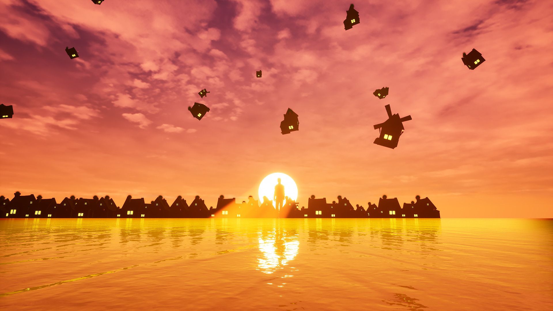 1920x1080 Minecraft Sunset Rtx Dream Stone On Steam