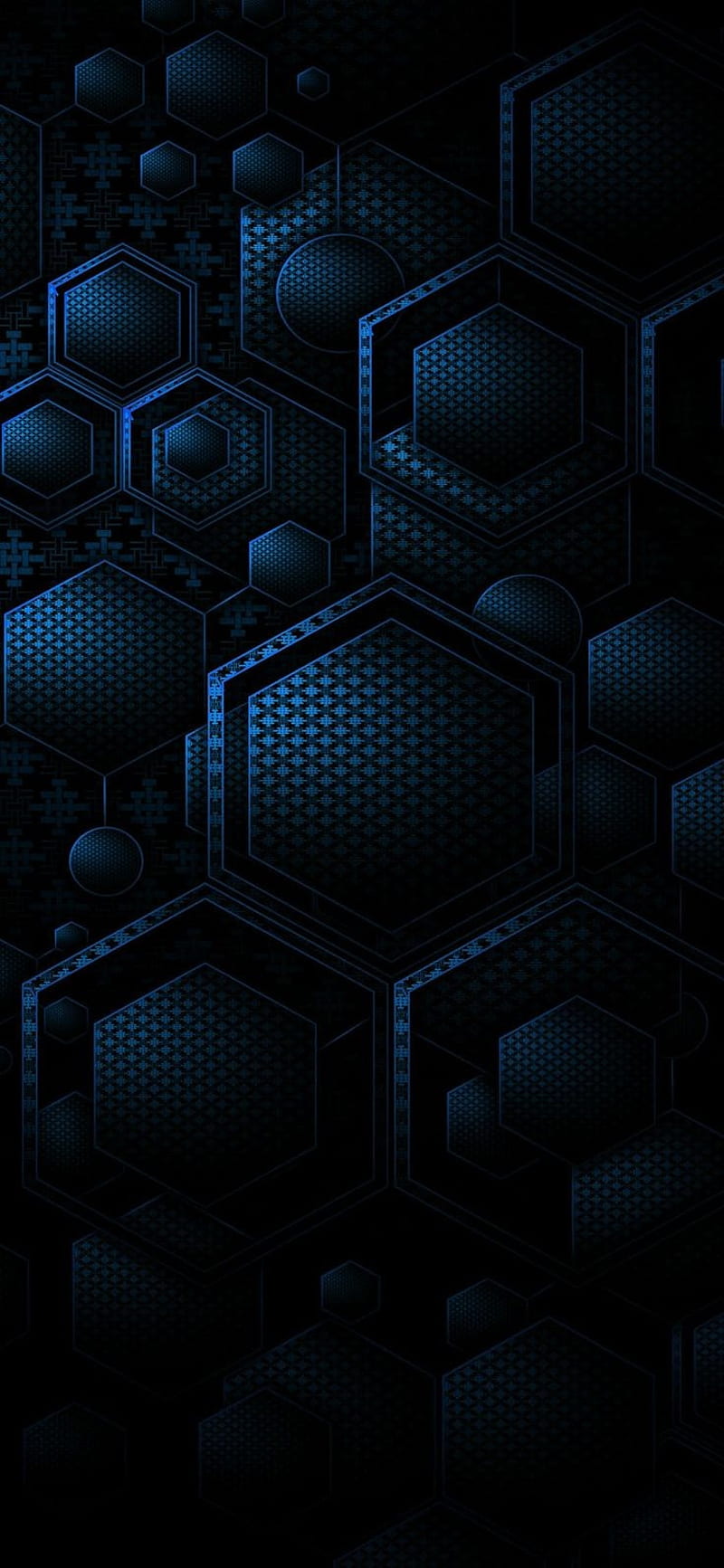 800x1733 Dark Blue, abstract, modern, HD phone wallpaper