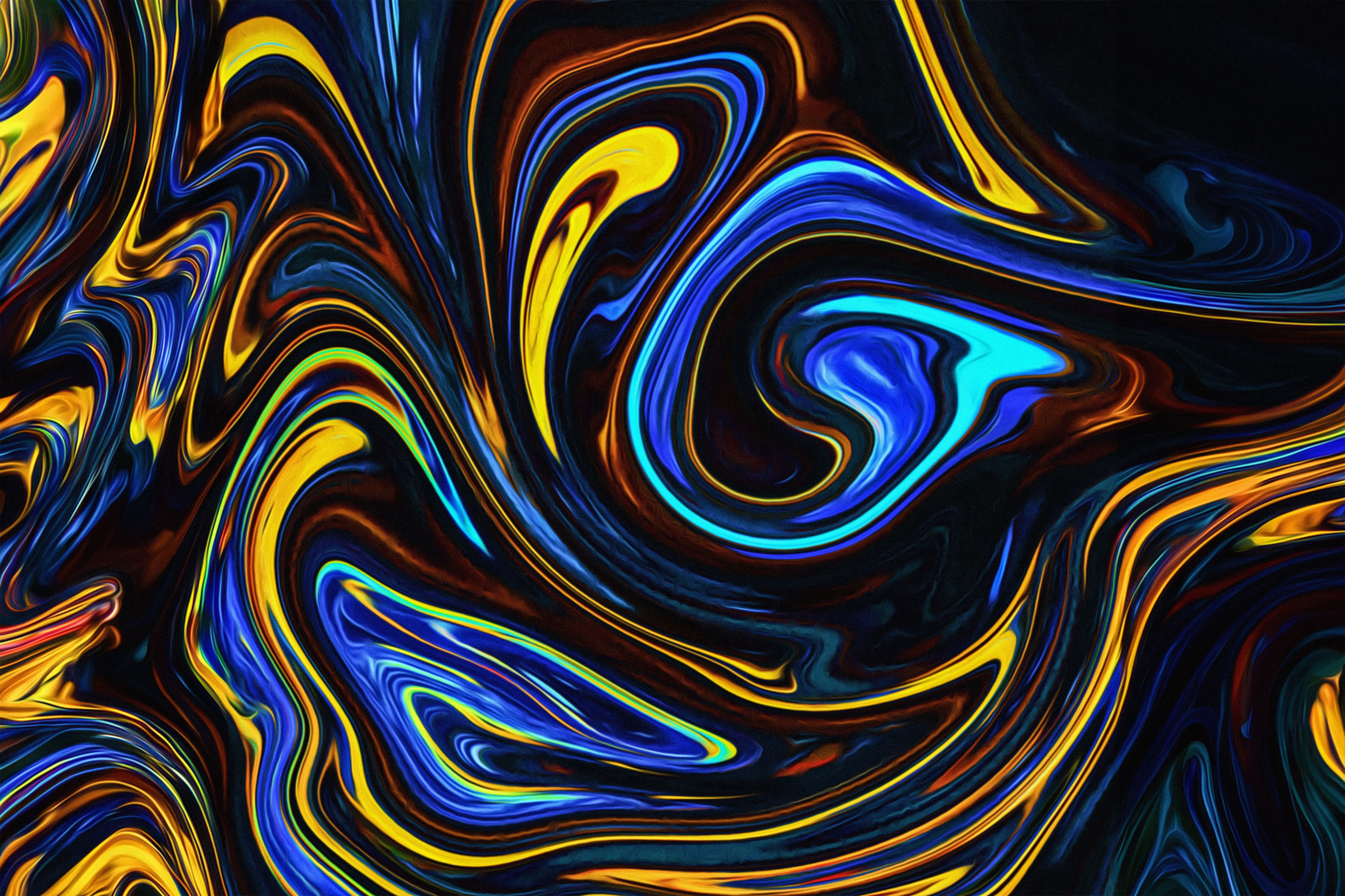 4800x3200 Wallpaper artwork, ArtStation, abstract, dark background, digital art, liquid, fluid, texture for mobile and desktop, section абстракции, resolution 4800x3200