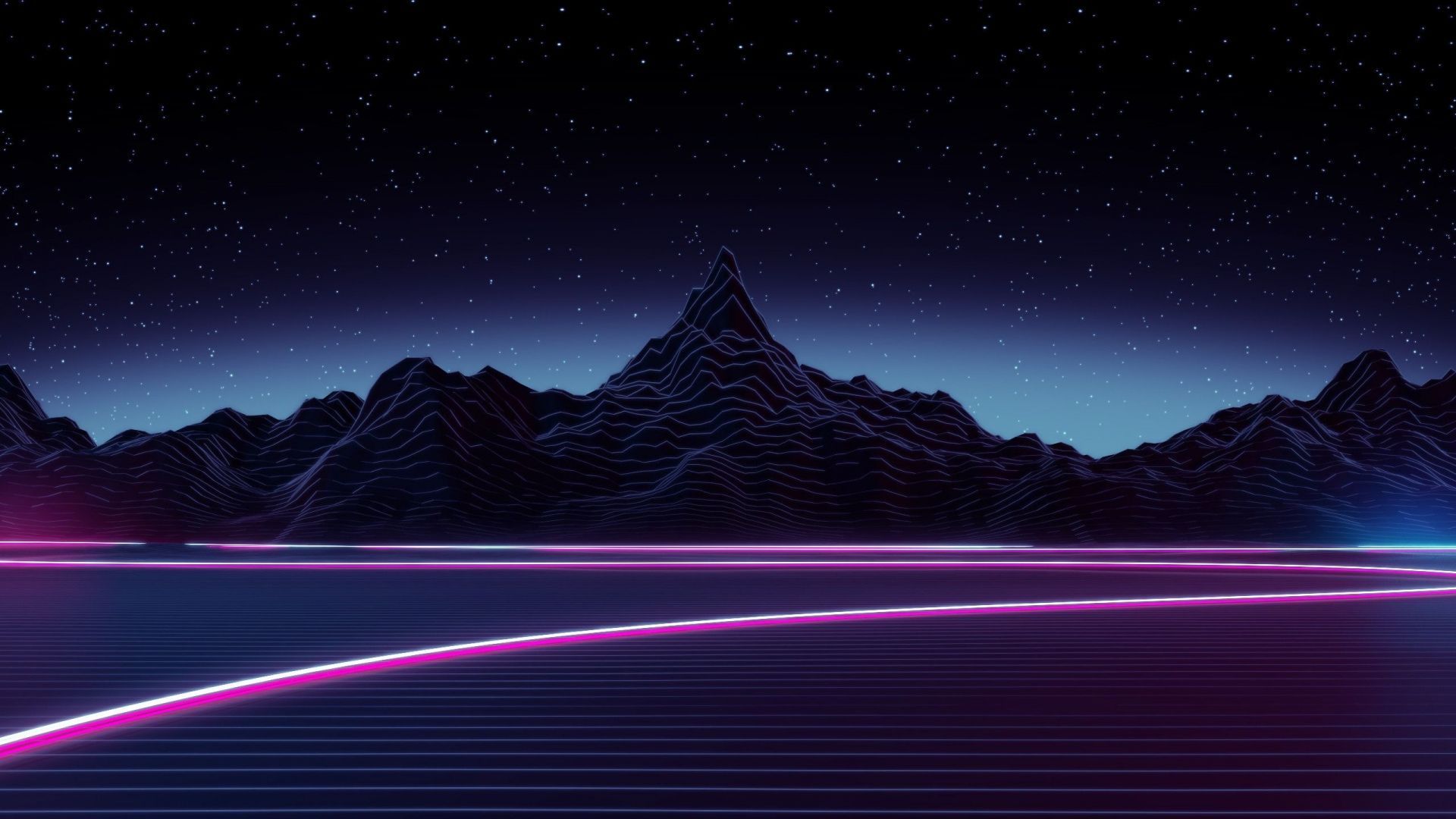 1920x1080 Cool Aesthetic Dark Blue Wallpaper