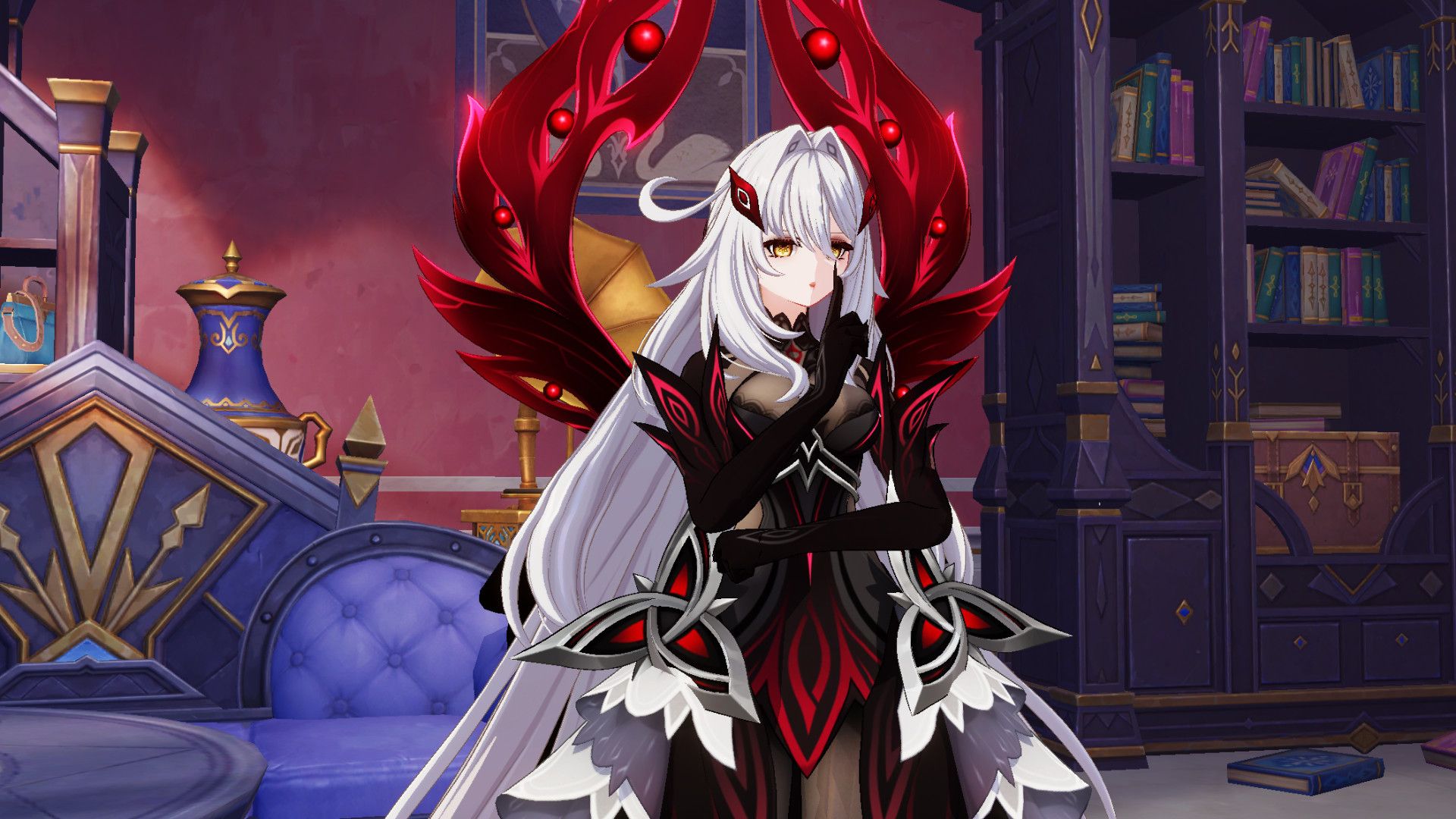 1920x1080 Ronova of Death (Arlecchino) Mod for Genshin Impact