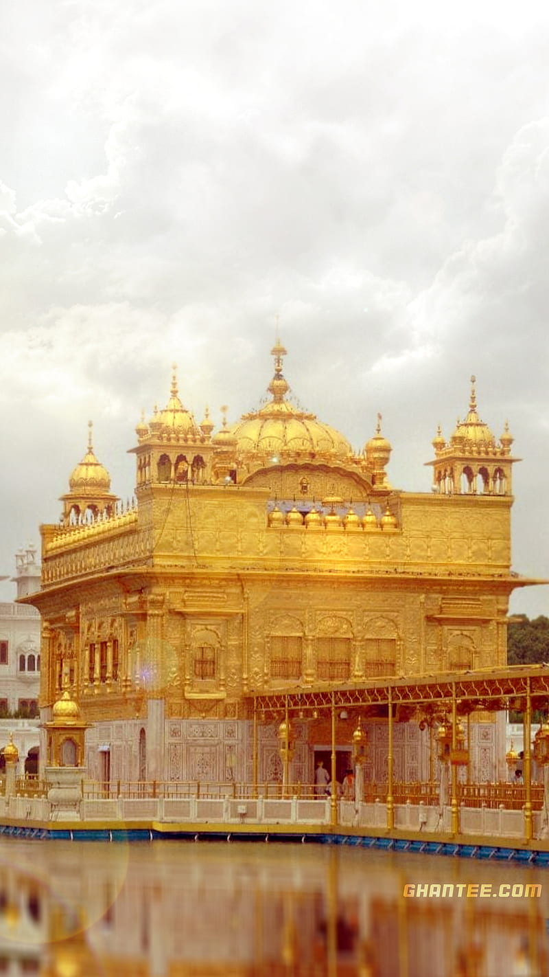 800x1422 Golden temple for iphone, HD phone wallpaper