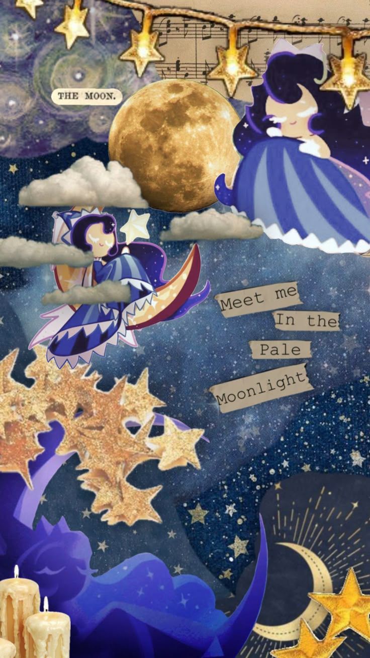 736x1308 wallpaper #vintage #vibes #games #videogames #kingdom #moonlight #moonlightcookie #cookie #cookierun #cookierunkingdom #devsisters #moon #moonaesthetic