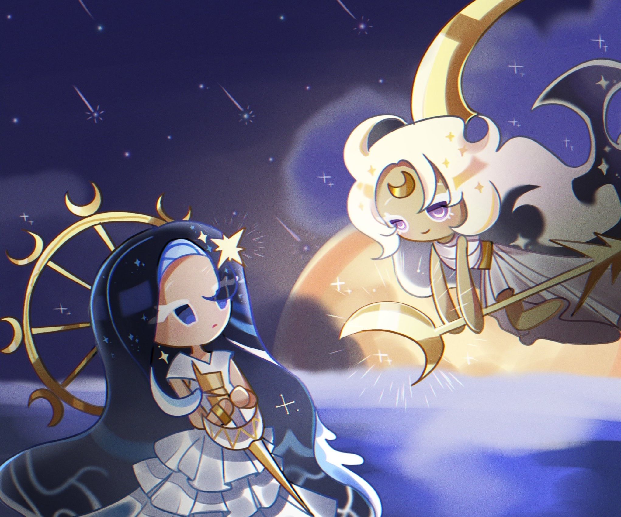 2042x1702 Sea Fairy & Moonlight Cookies. COOKIE RUN: KINGDOM HD Wallpaper