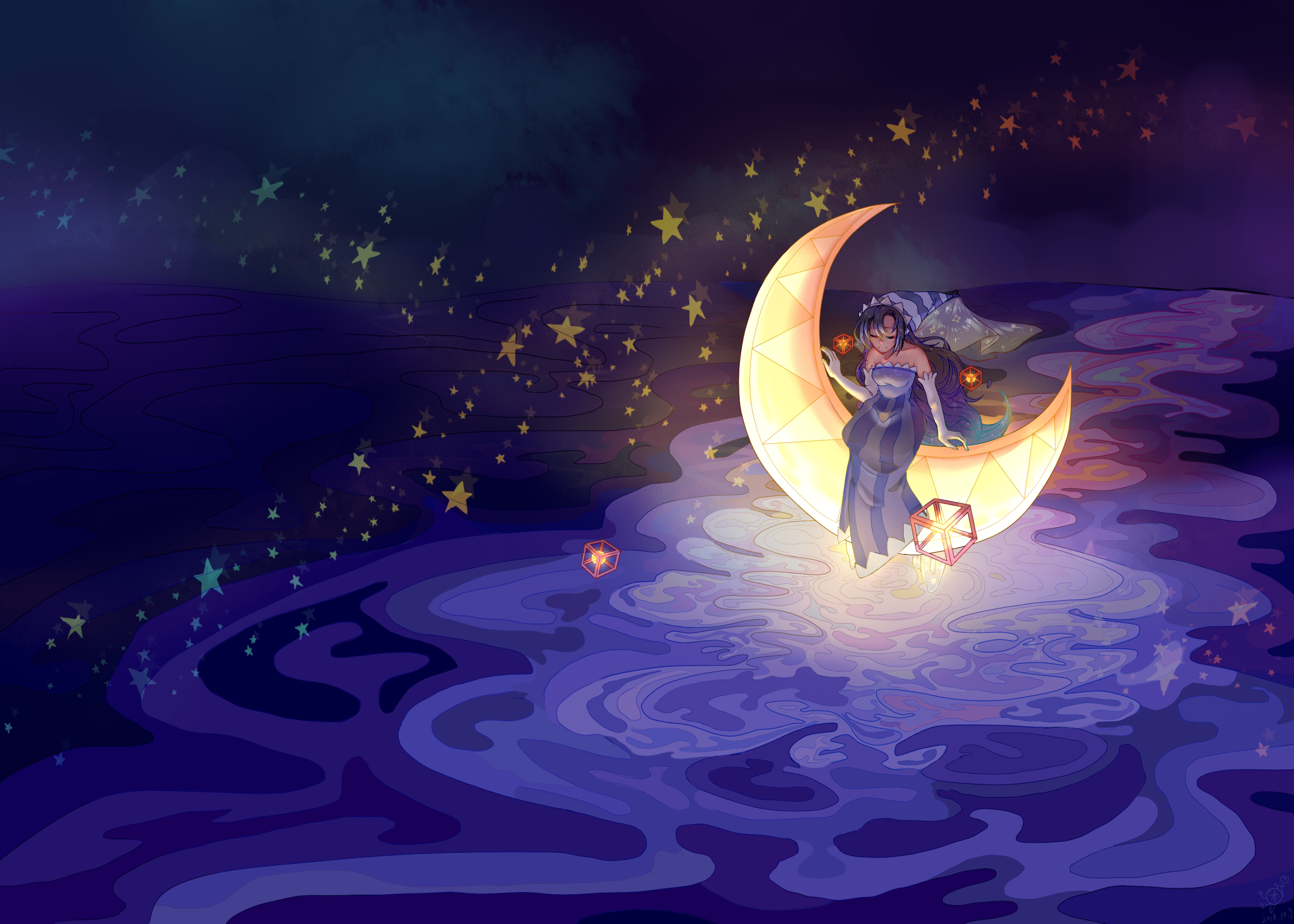 2801x2000 Moonlight Cookie Run by Tuanqixp Anime Image Board