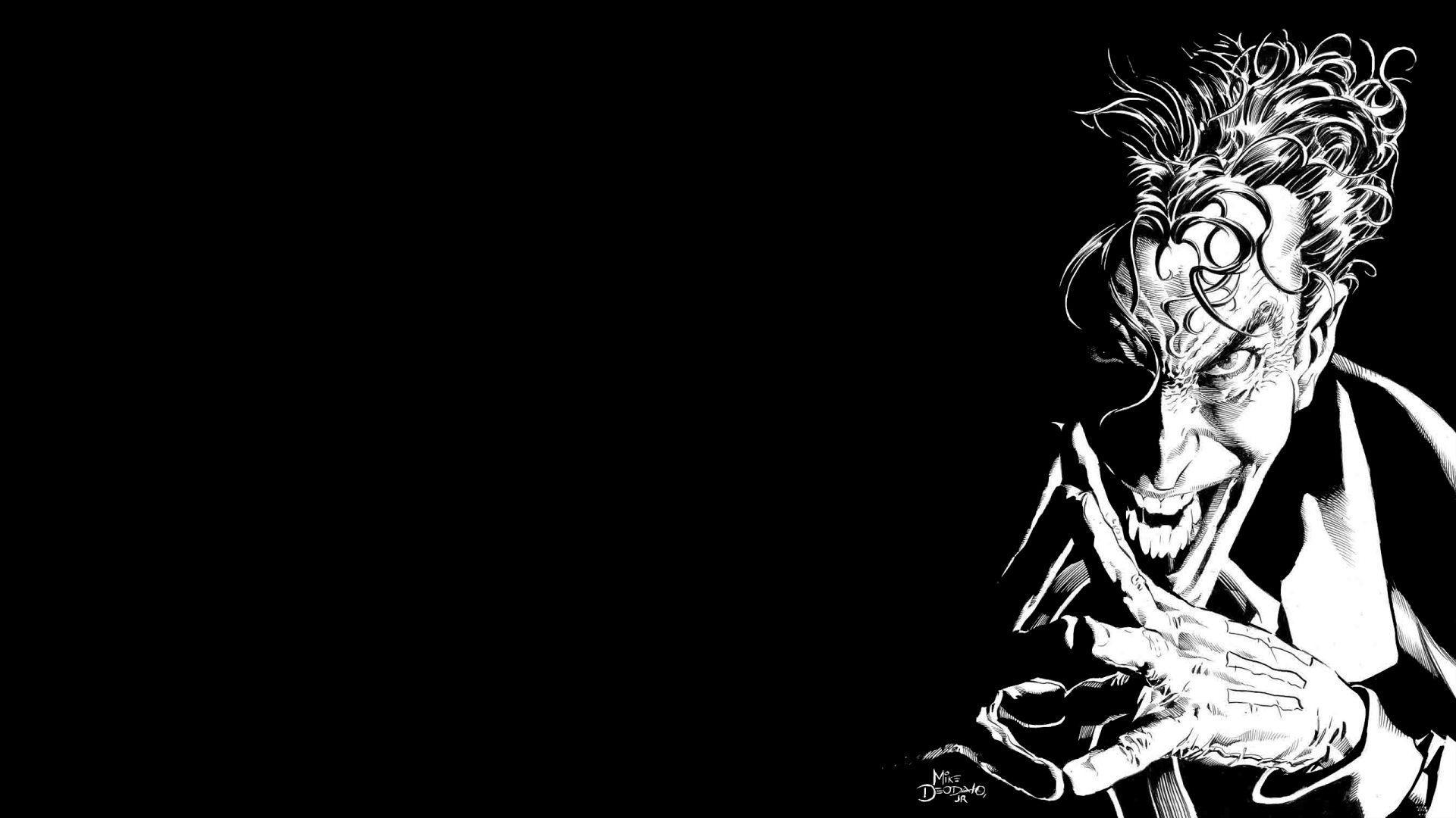 Joker Black And White Wallpapers Top Free Joker Black And