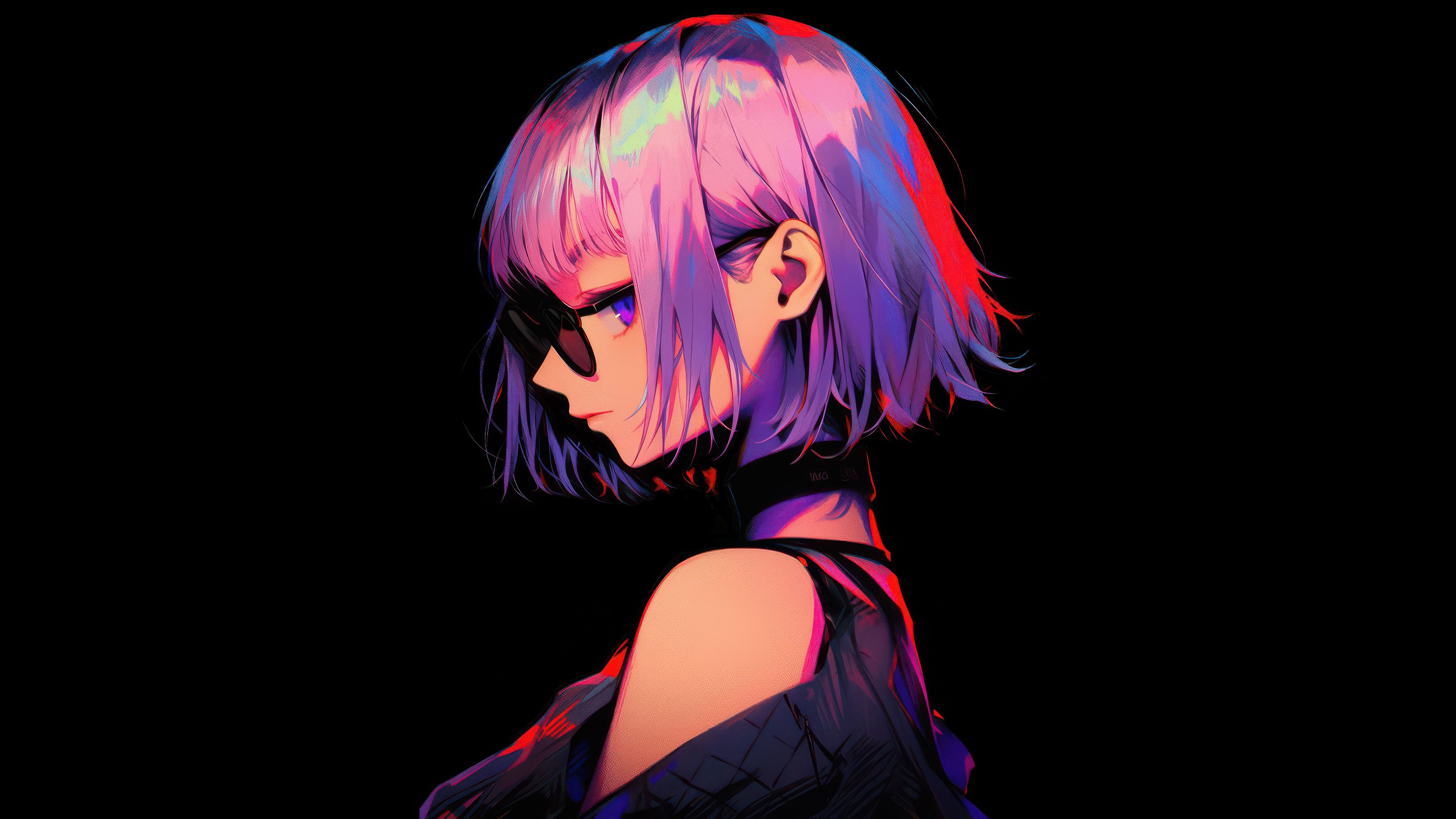 3840x2160 Anime Girl Short Hair Oled Wallpaper, HD Anime Wallpaper, 4k Wallpaper, Image, Background, Photos and Picture
