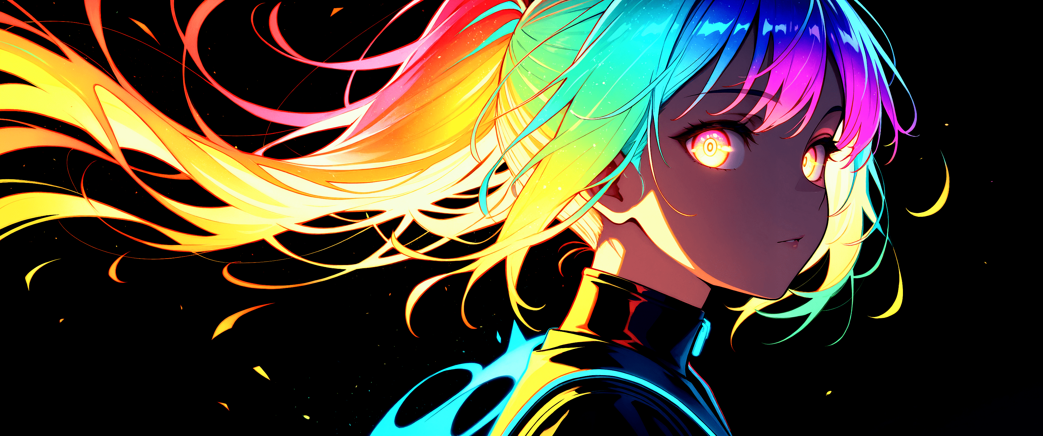 3440x1440 Colorful Space Anime HDR [3440x1440]