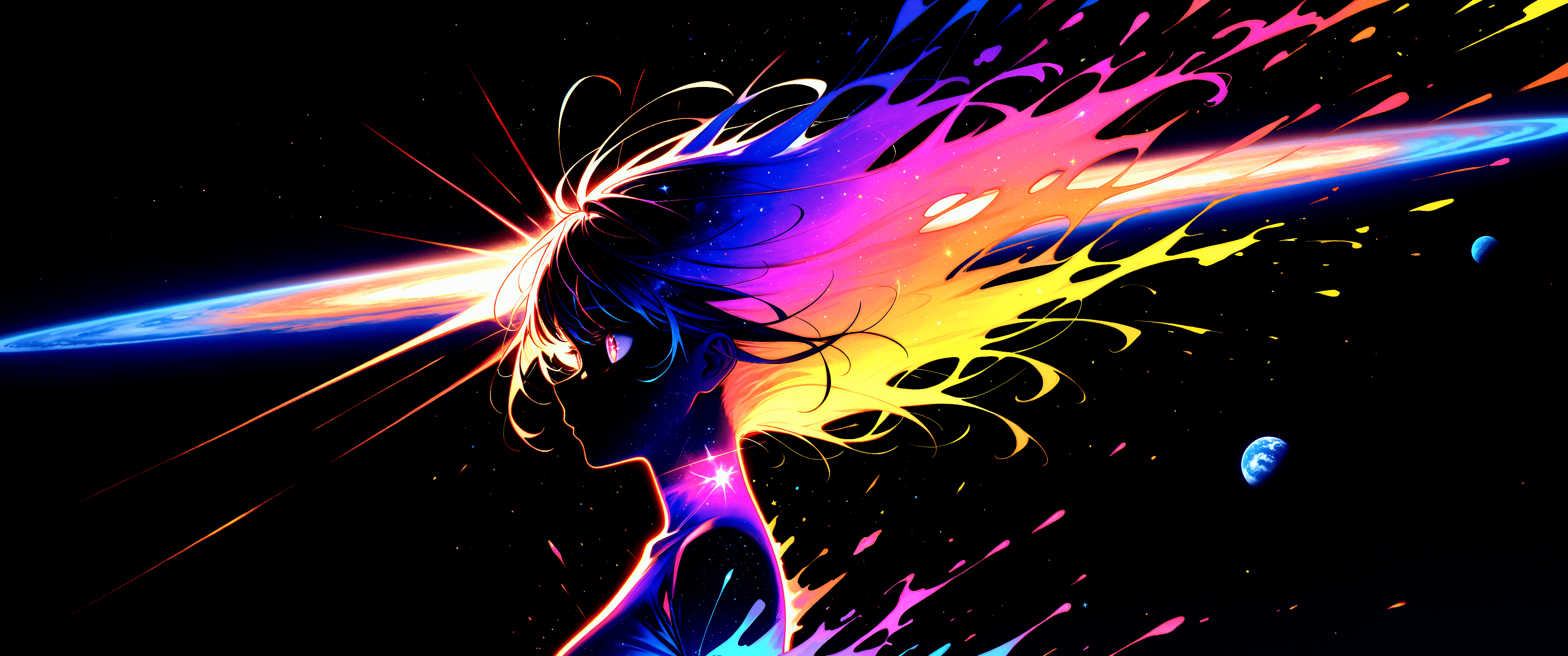 3440x1440 Colorful Space Anime HDR [3440x1440]