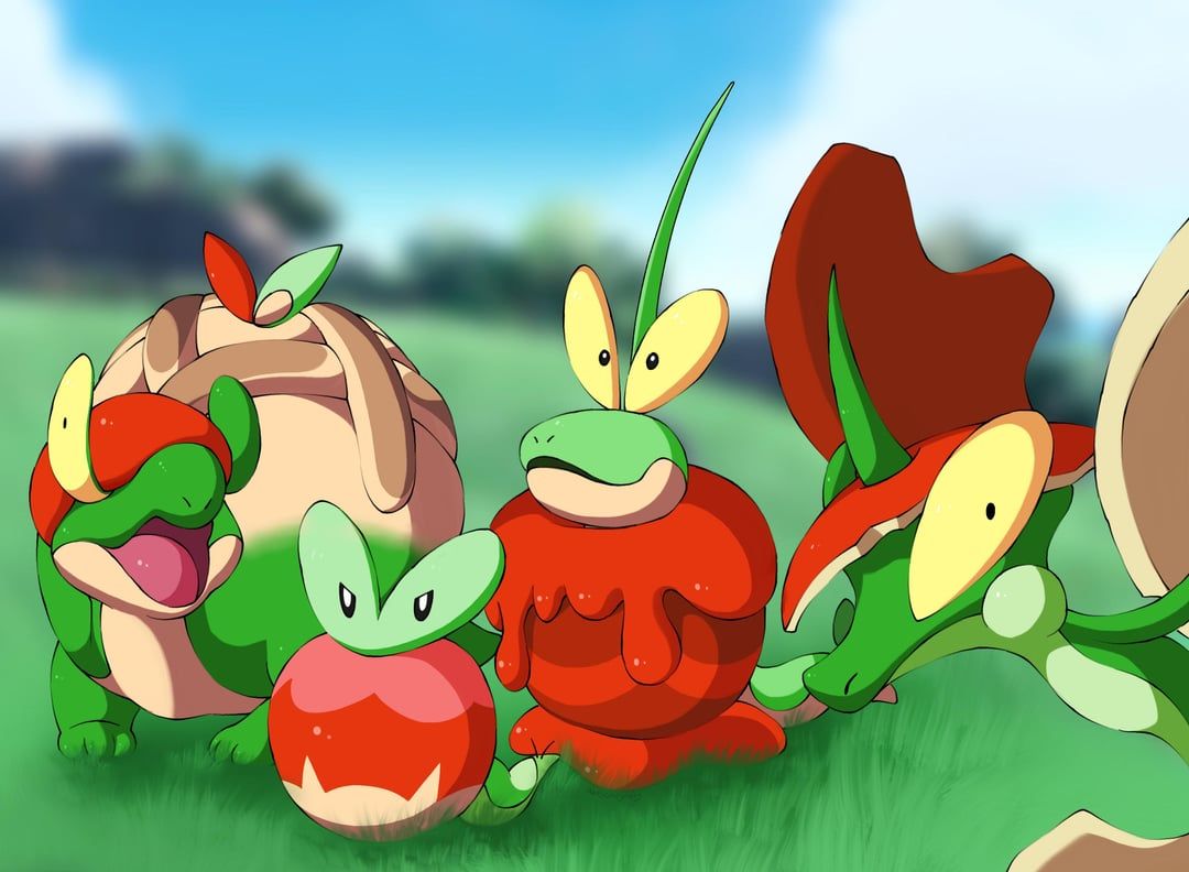1080x792 My art of the Applin family!