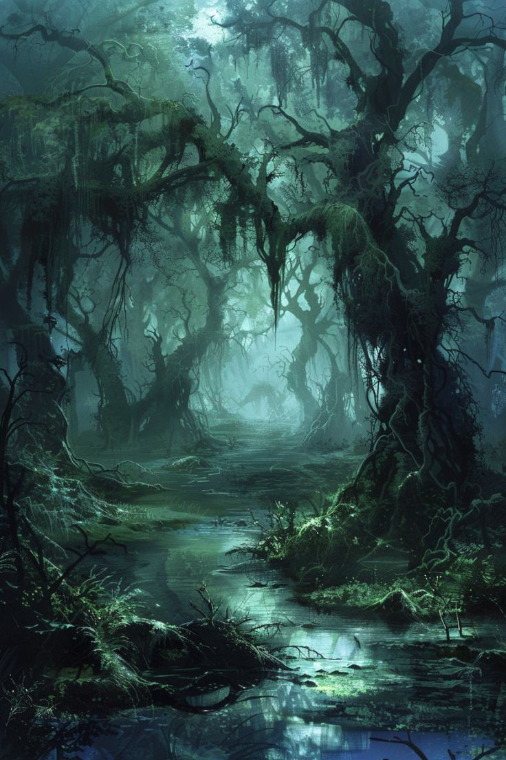 736x1104 Dark Fantasy Swamp
