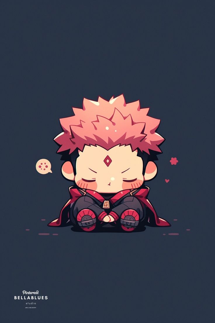736x1104 Cute Sukuna: Jujutsu Kaisen's Cursed Spirit