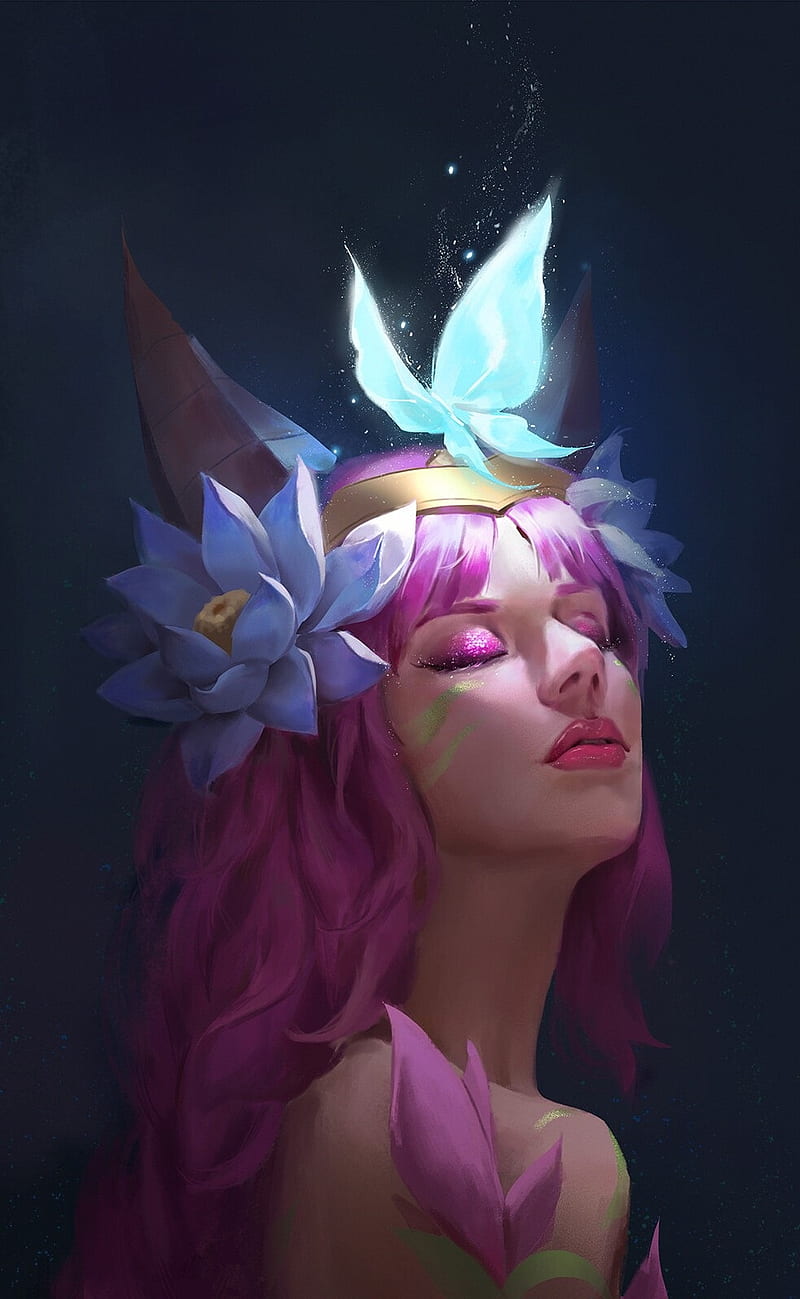 800x1299 Elderwood Ahri, beautiful girl, fan art, girl, league of legends, lol, lol ahri, HD phone wallpaper