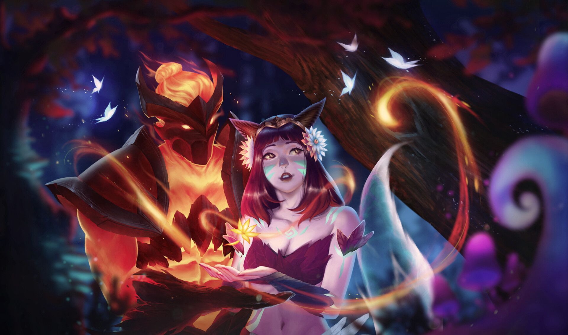 1920x1133 Infernal Shen and Elderwood Ahri feat. Elderwood Veigar