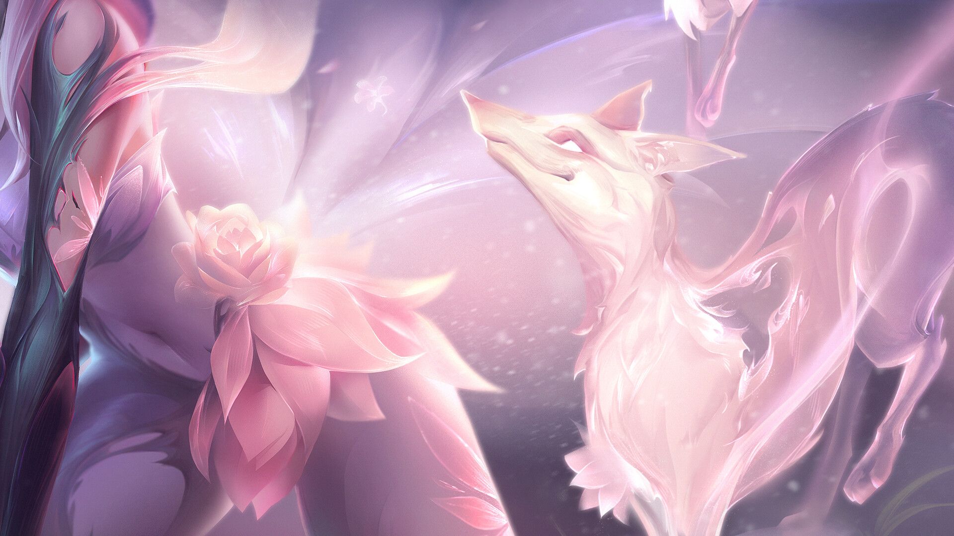1920x1080 Faebound Ahri (Reimagining of Elderwood Chroma)