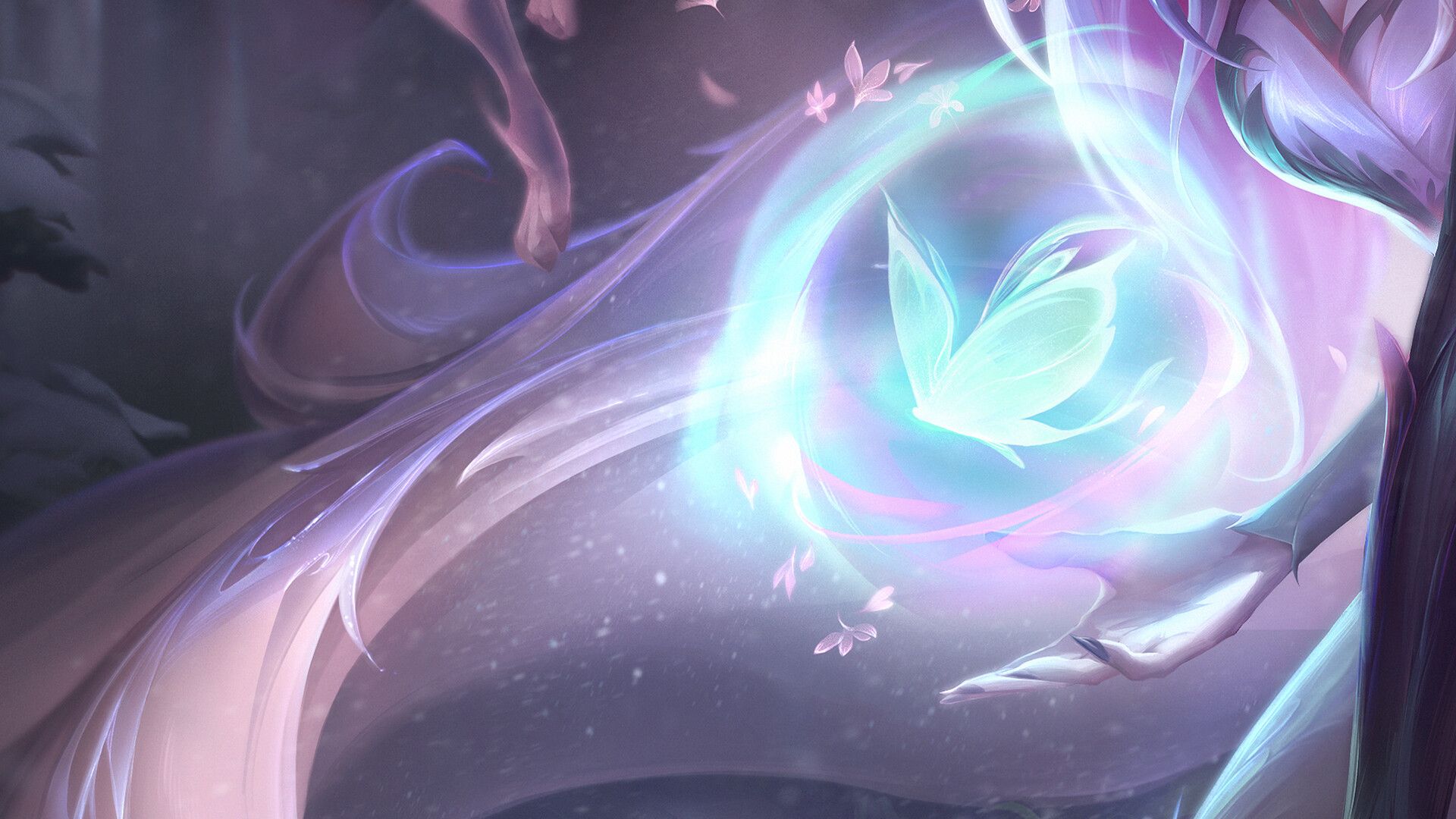 1920x1080 Faebound Ahri (Reimagining of Elderwood Chroma)