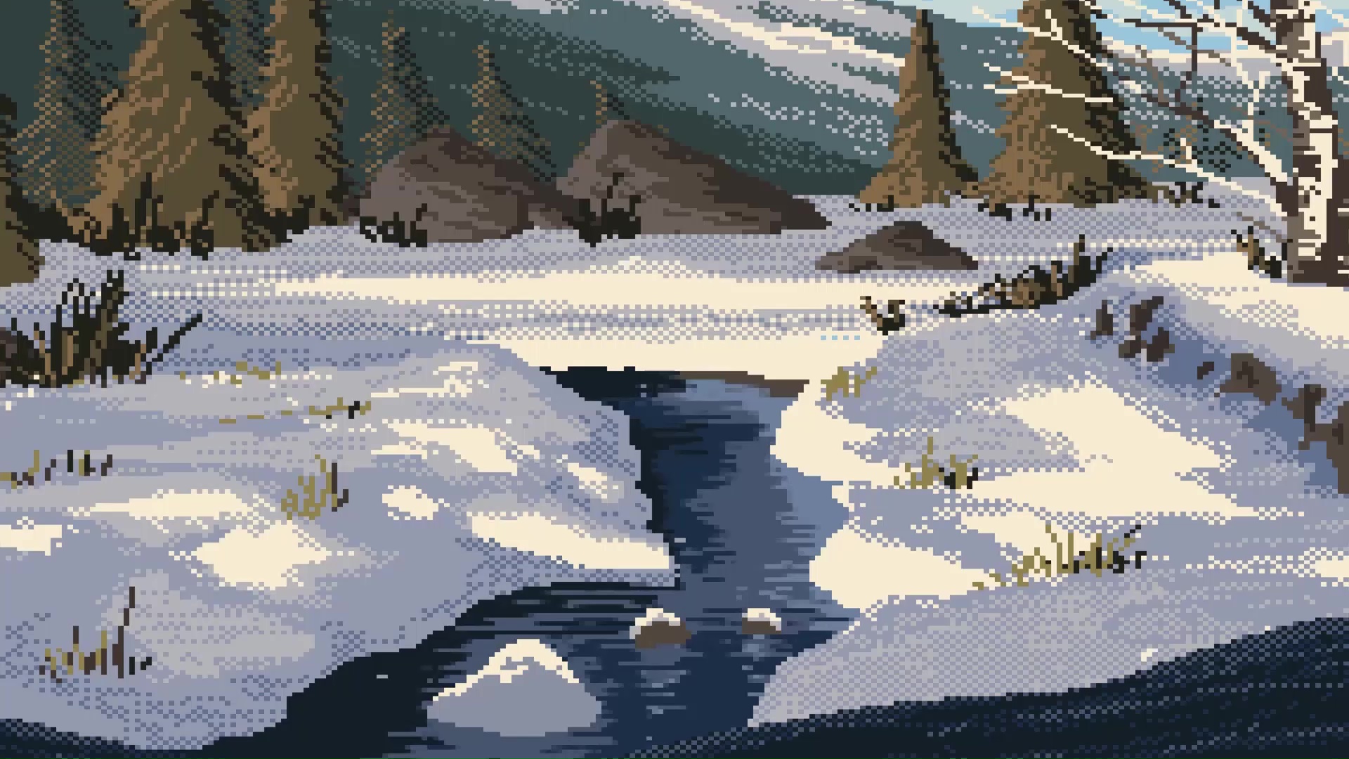 1920x1080 Calm Winter Pixel Live Wallpaper