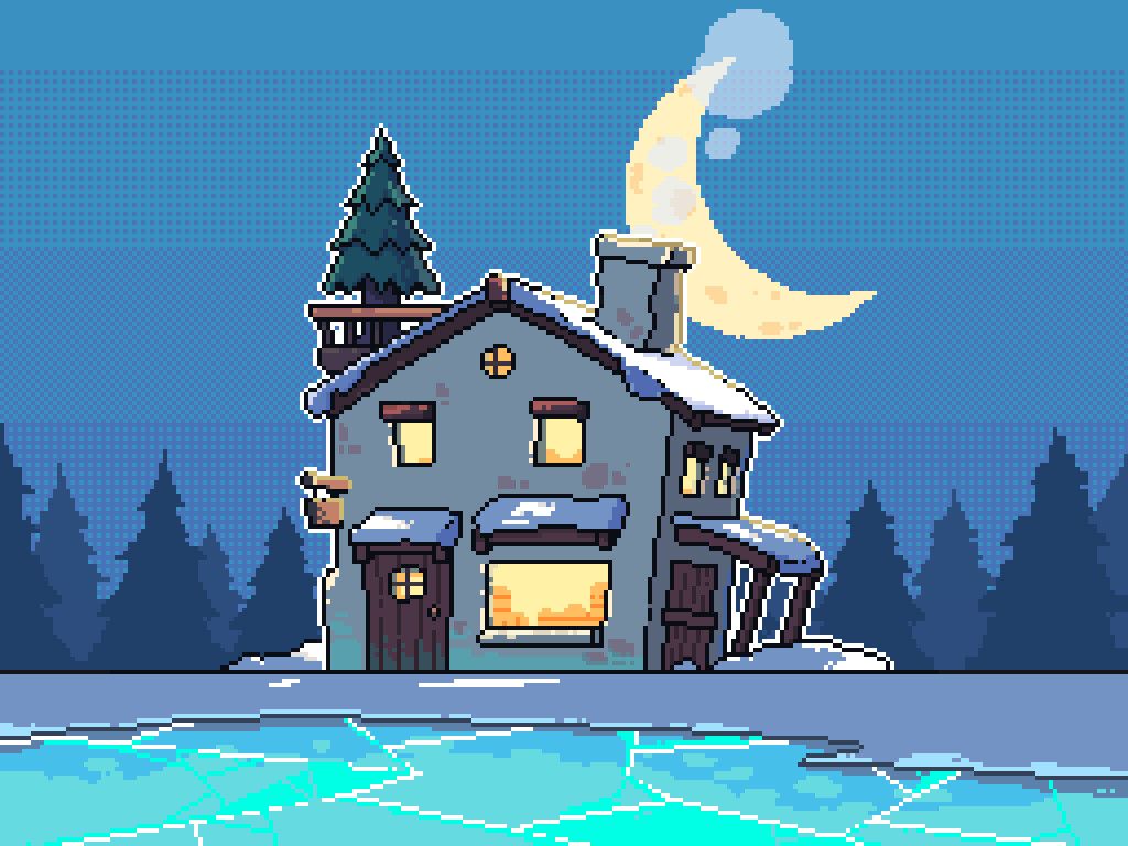 1024x768 Thuta Aye House Pixel Art
