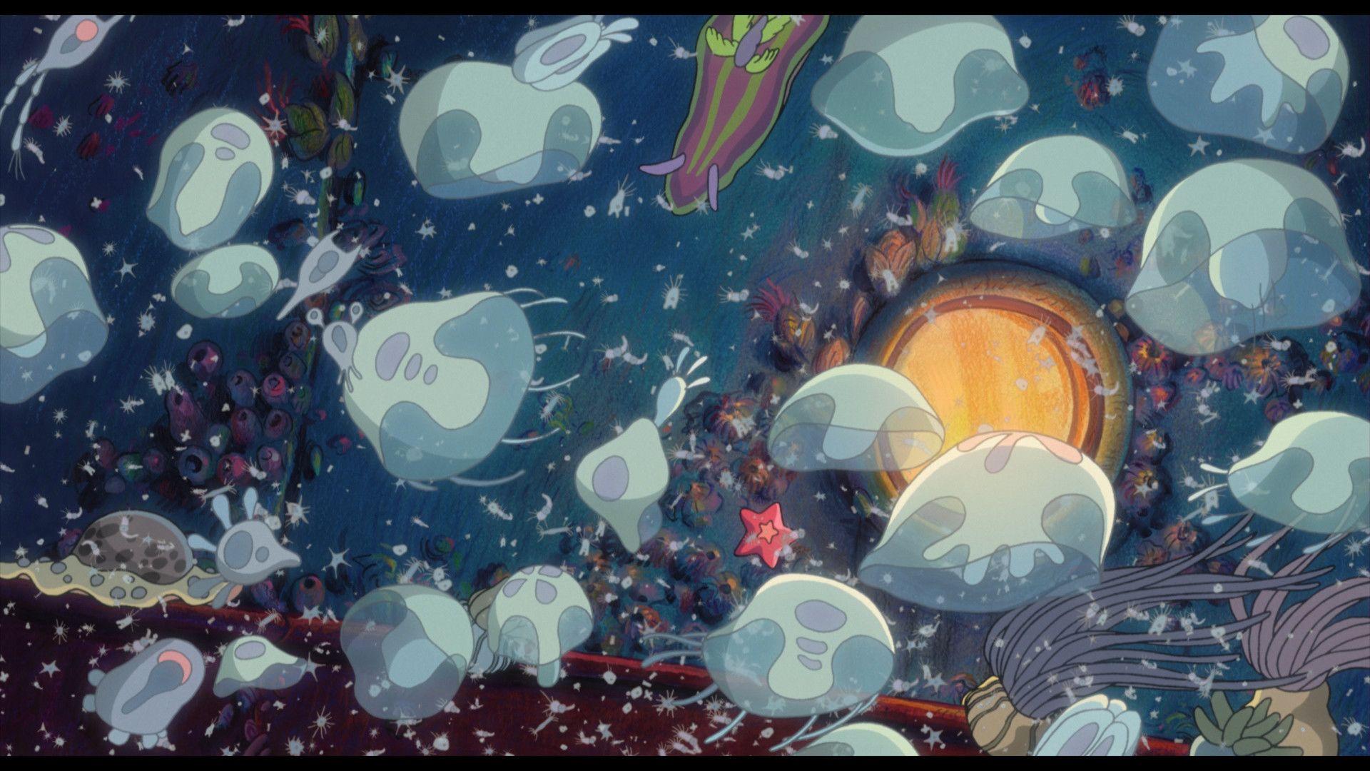1920x1080 Ponyo Wallpaper. Ponyo Wallpaper, Ponyo Wallpaper Many and Ponyo Jellyfish Wallpaper