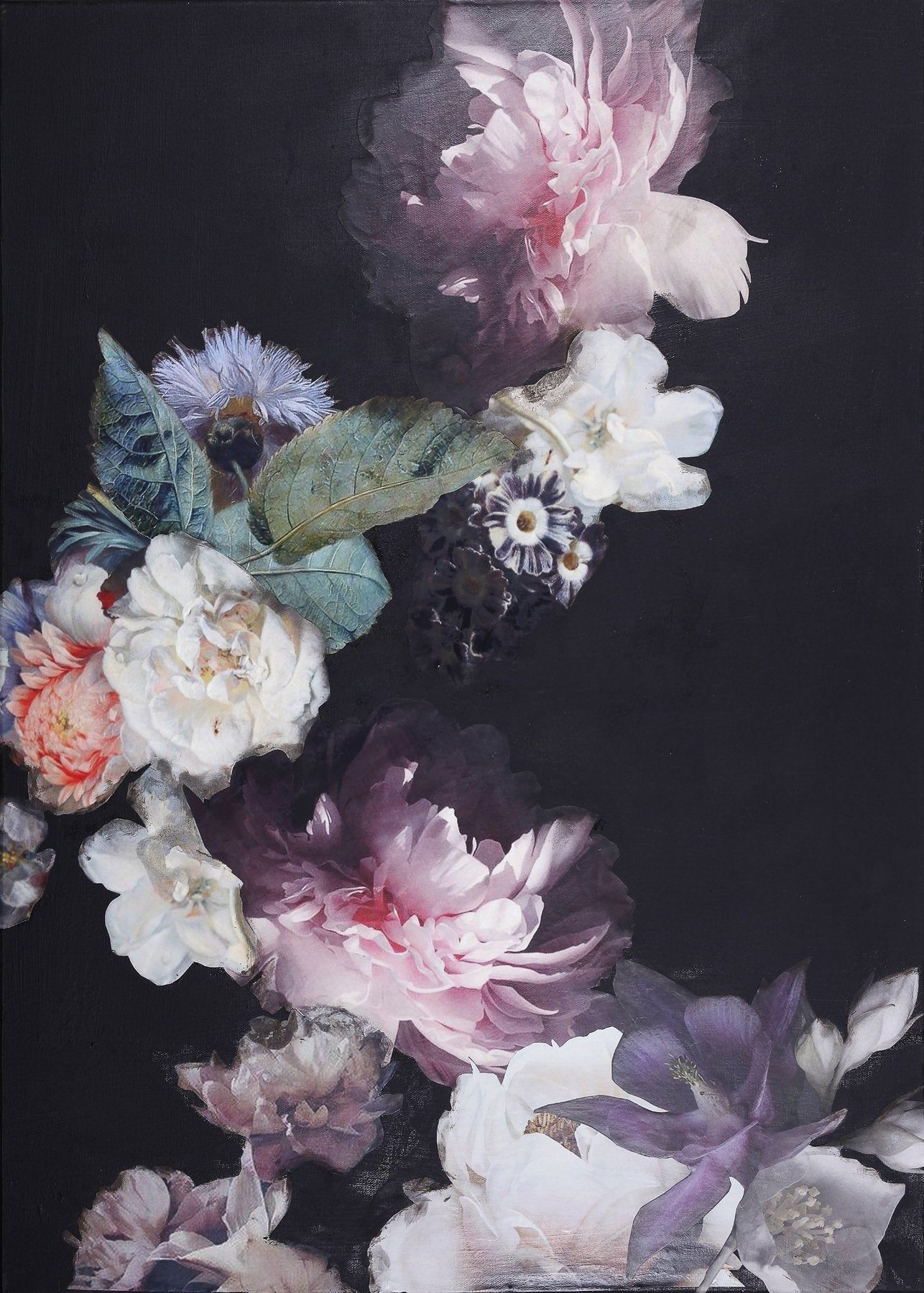 1286x1800 Purple Blossom 1. PLAKAT Størrelse:50x70 / Plakat uden ramme Alle malerier leveres med ophæng