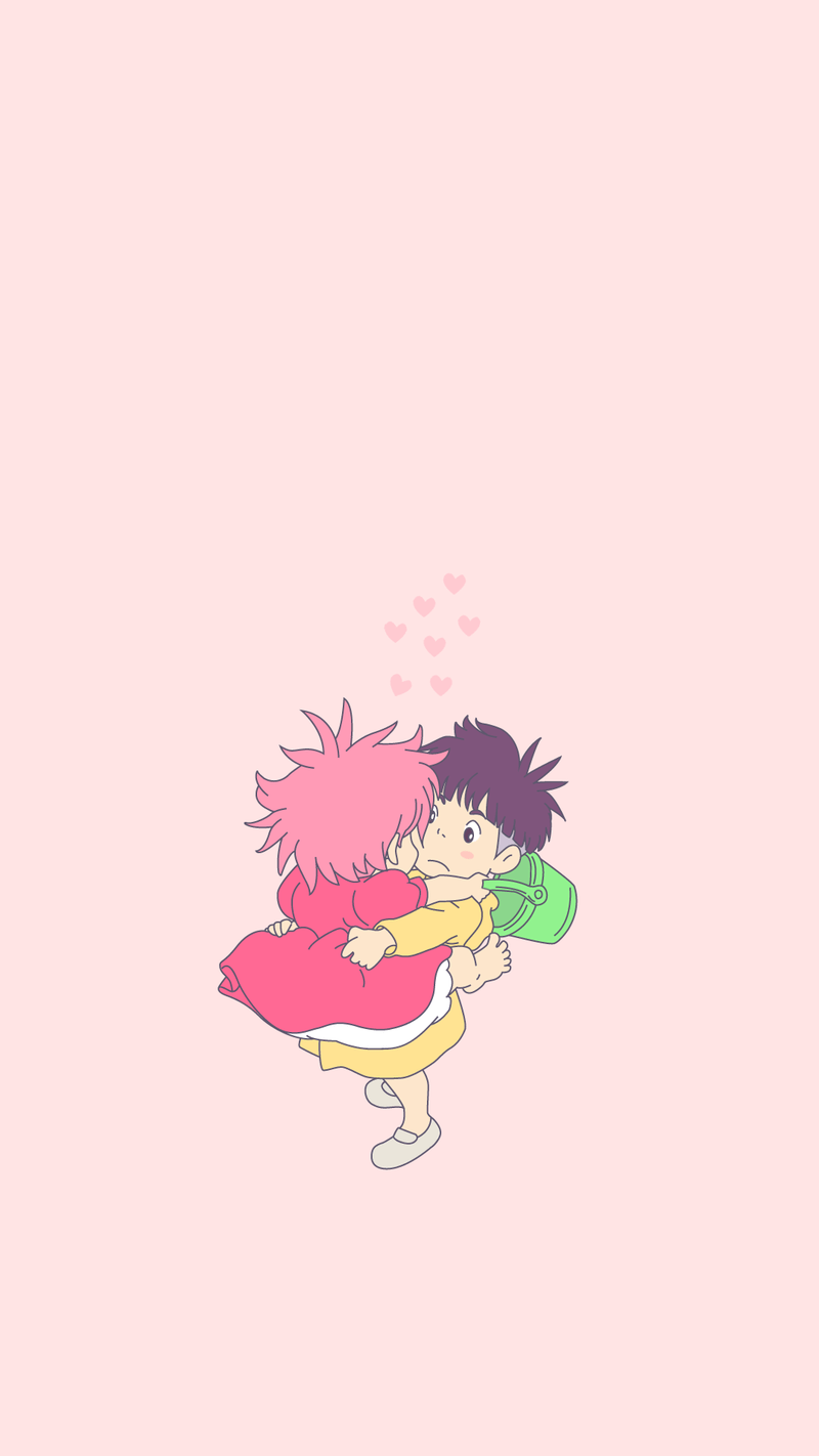 800x1422 벼랑 위의 포뇨 배경화면 : 네이버 블로그. Ghibli artwork, Ponyo, Cute anime wallpaper