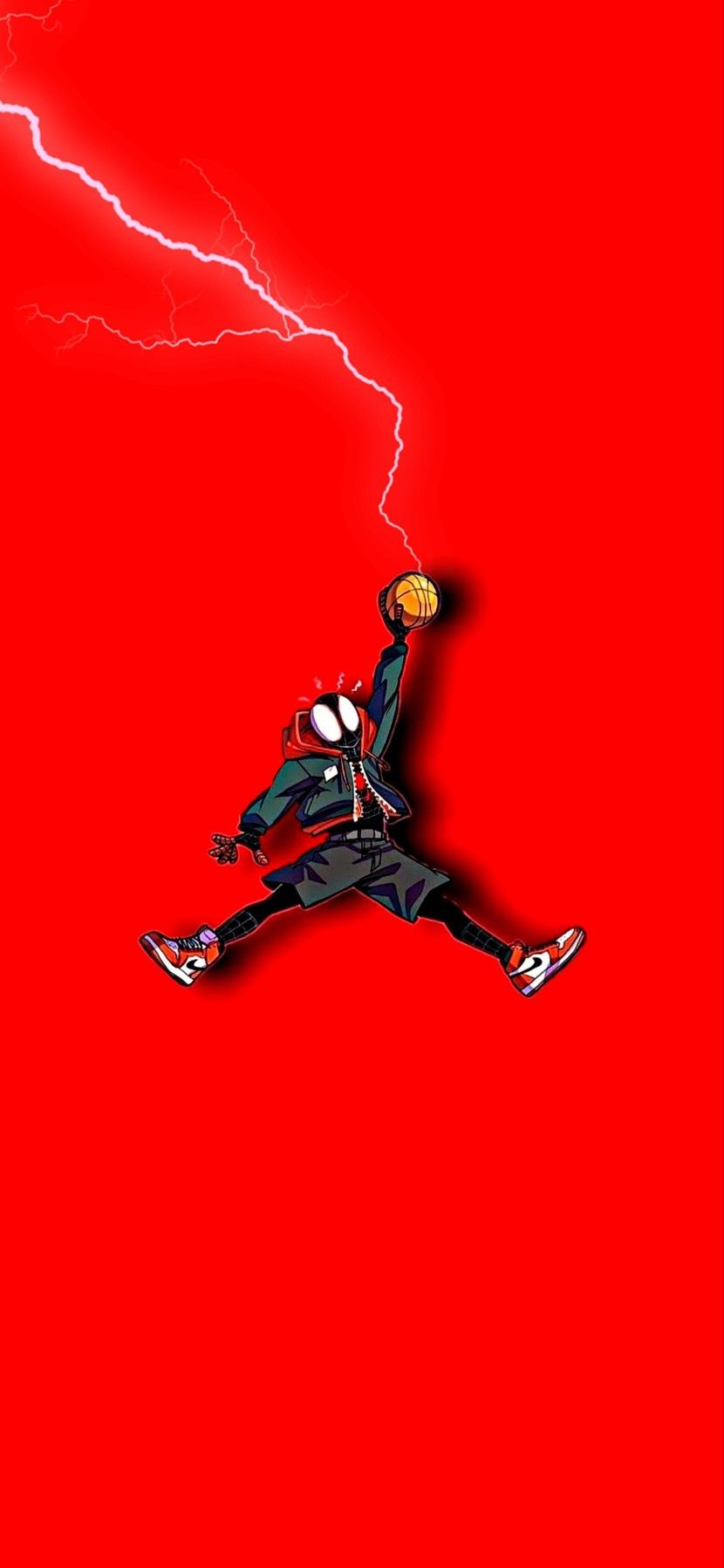 830x1797 Miles Morales Basketball Wallpaper