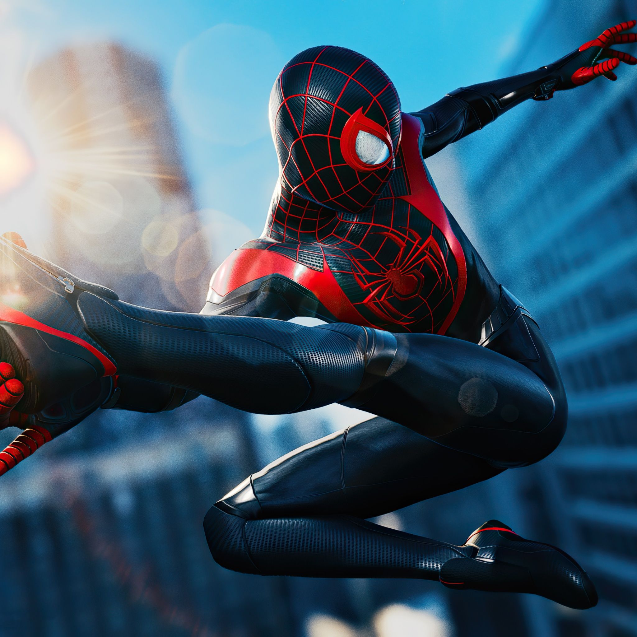 2048x2048 Marvel's Spider Man: Miles Morales Wallpaper 4K, Photo Mode