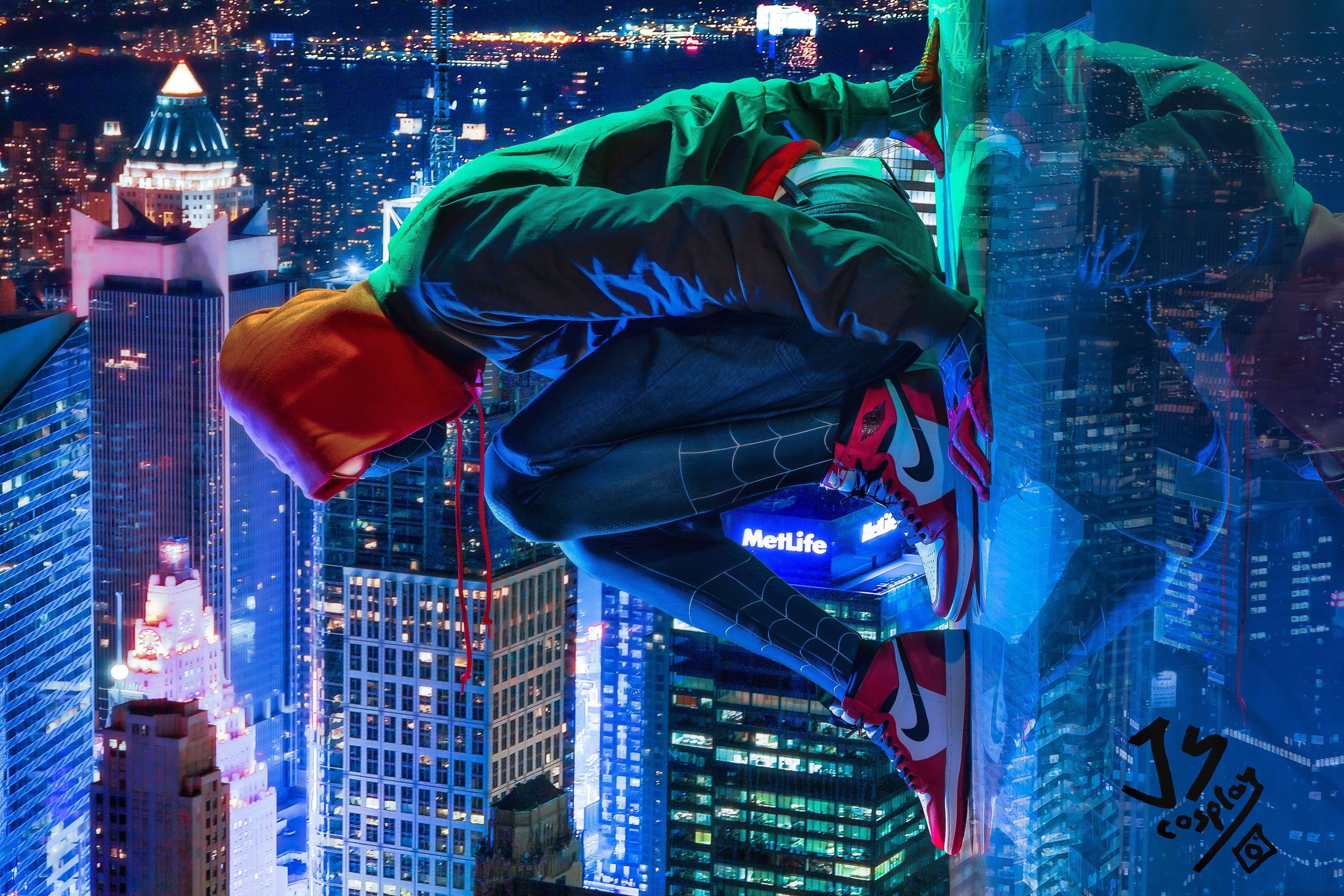 3840x2560 Basketball Wallpaper Spider Man Miles Morales Wallpaper Nike New Spiderman Jordans