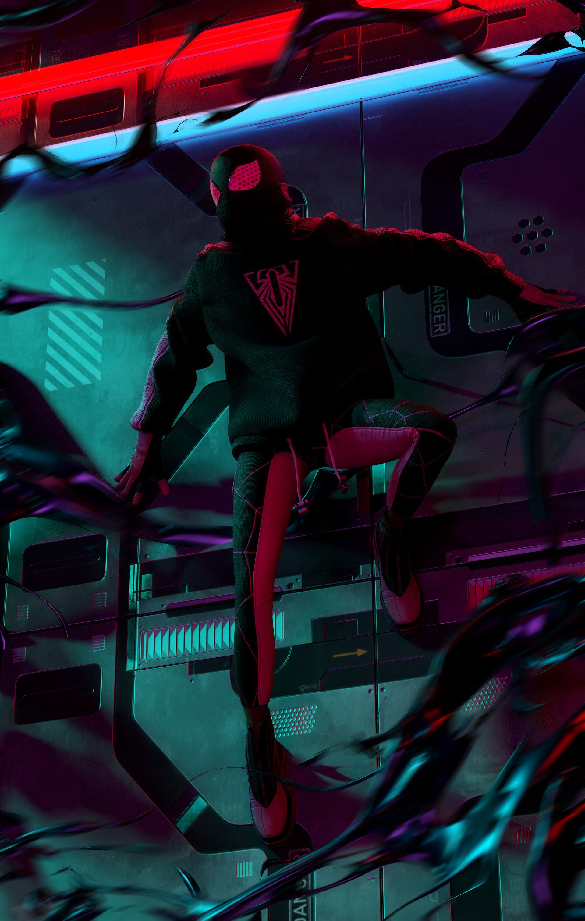 1920x3022 Miles Morales Wallpaper Drip Hundred Mile Morales Royalty Free Image