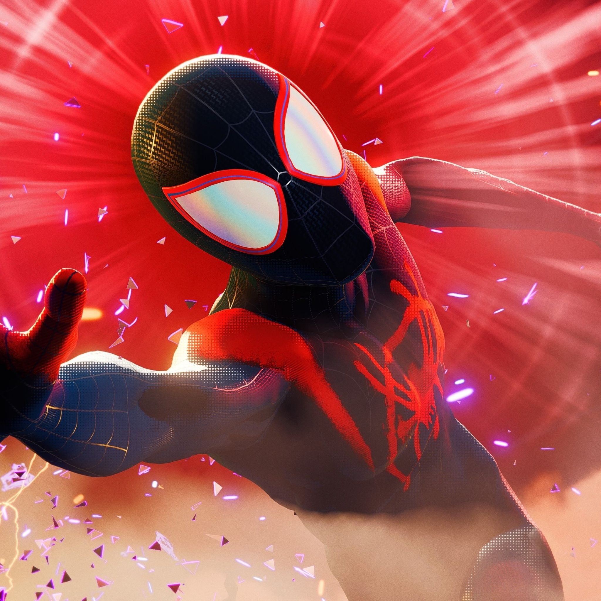 2048x2048 Spider Man: Miles Morales Video Game 2023 Game 4K Wallpaper