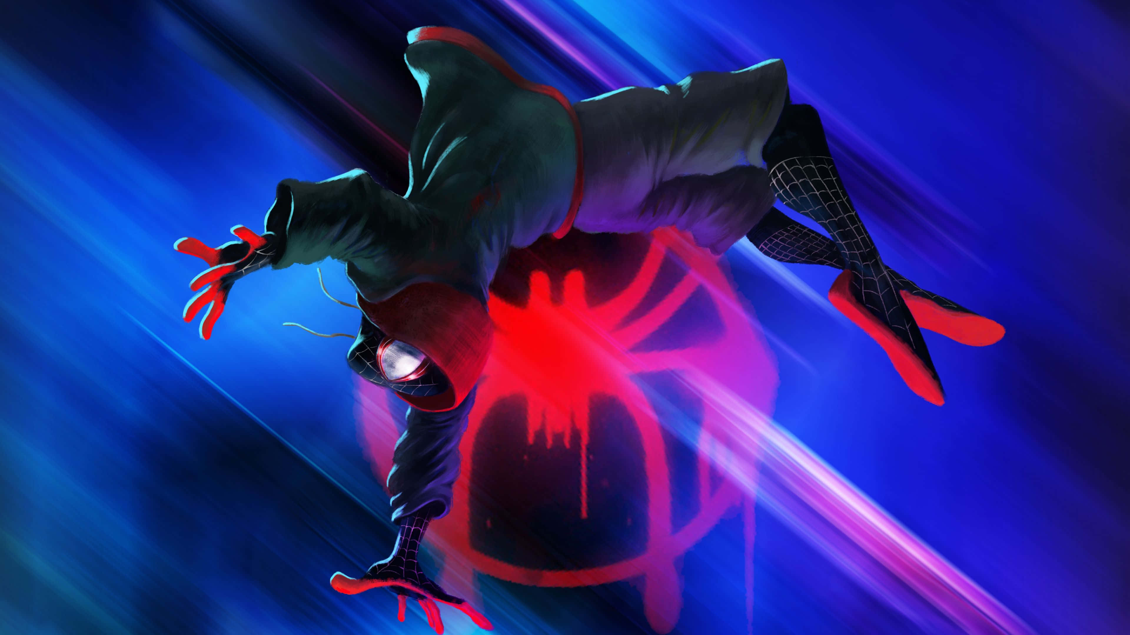 3840x2160 Basketball Spider Man Miles Morales Wallpaper Nike HD Wallpaper: Movie, Spider Man: Into The Spider Verse