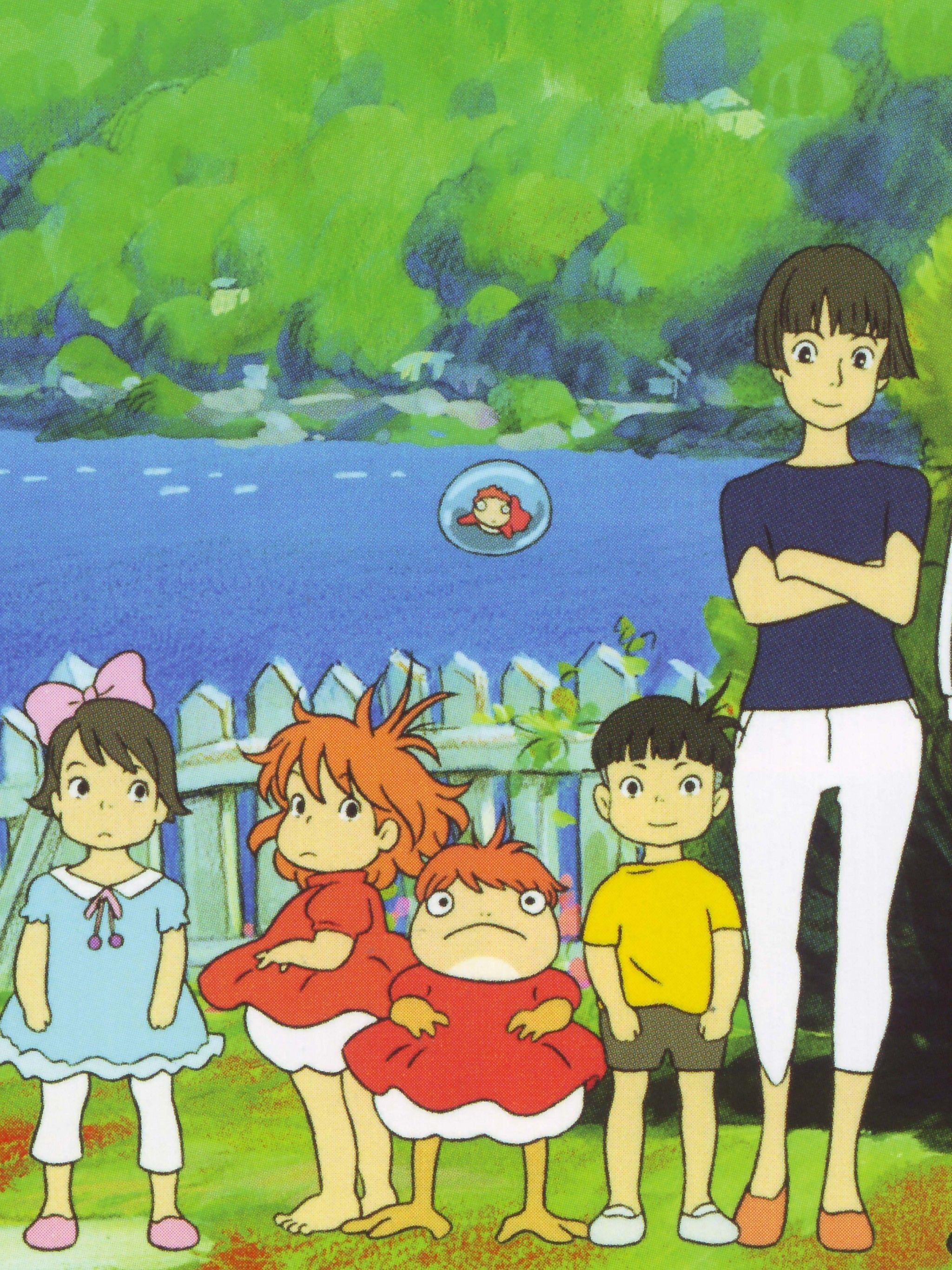 2048x2732 Ponyo On The Cliff Wallpaper