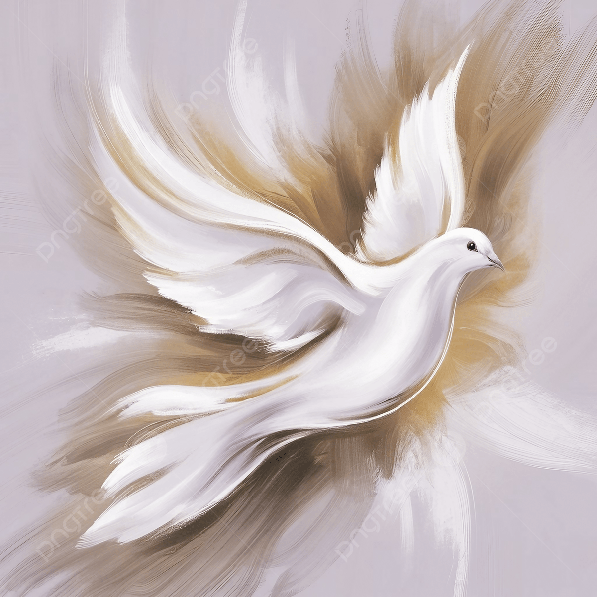 1200x1200 A Mesmerizing Painting Of Radiant White Dove Glowing With Soft, Animal, Bird, Blue Background Image And Wallpaper for Free Download