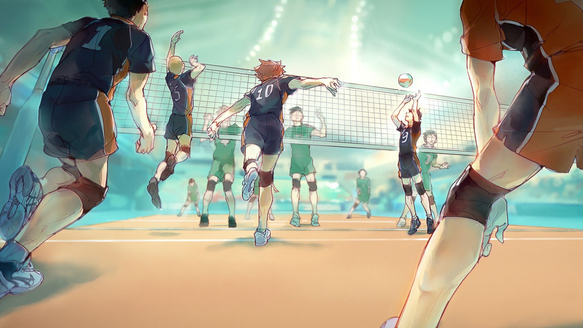 1920x1080 Wallpaper HAIKYUU, volleyball, the game, guy for mobile and desktop, section сёнэн, resolution 1920x1080
