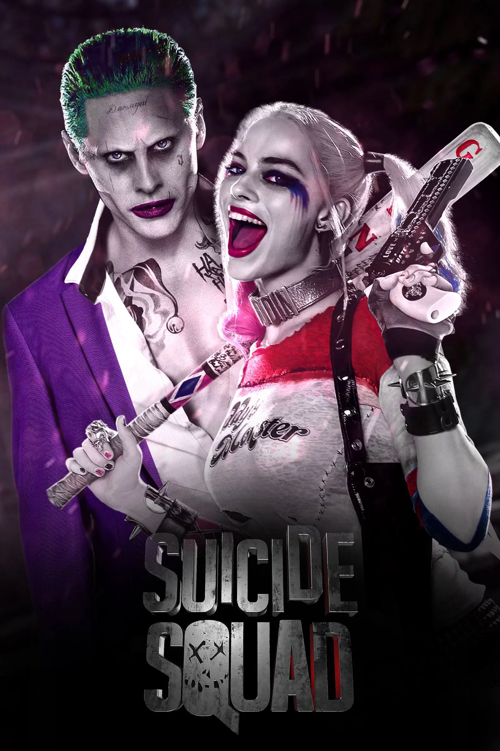 1600x2400 Harley Quinn and Joker Wallpaper