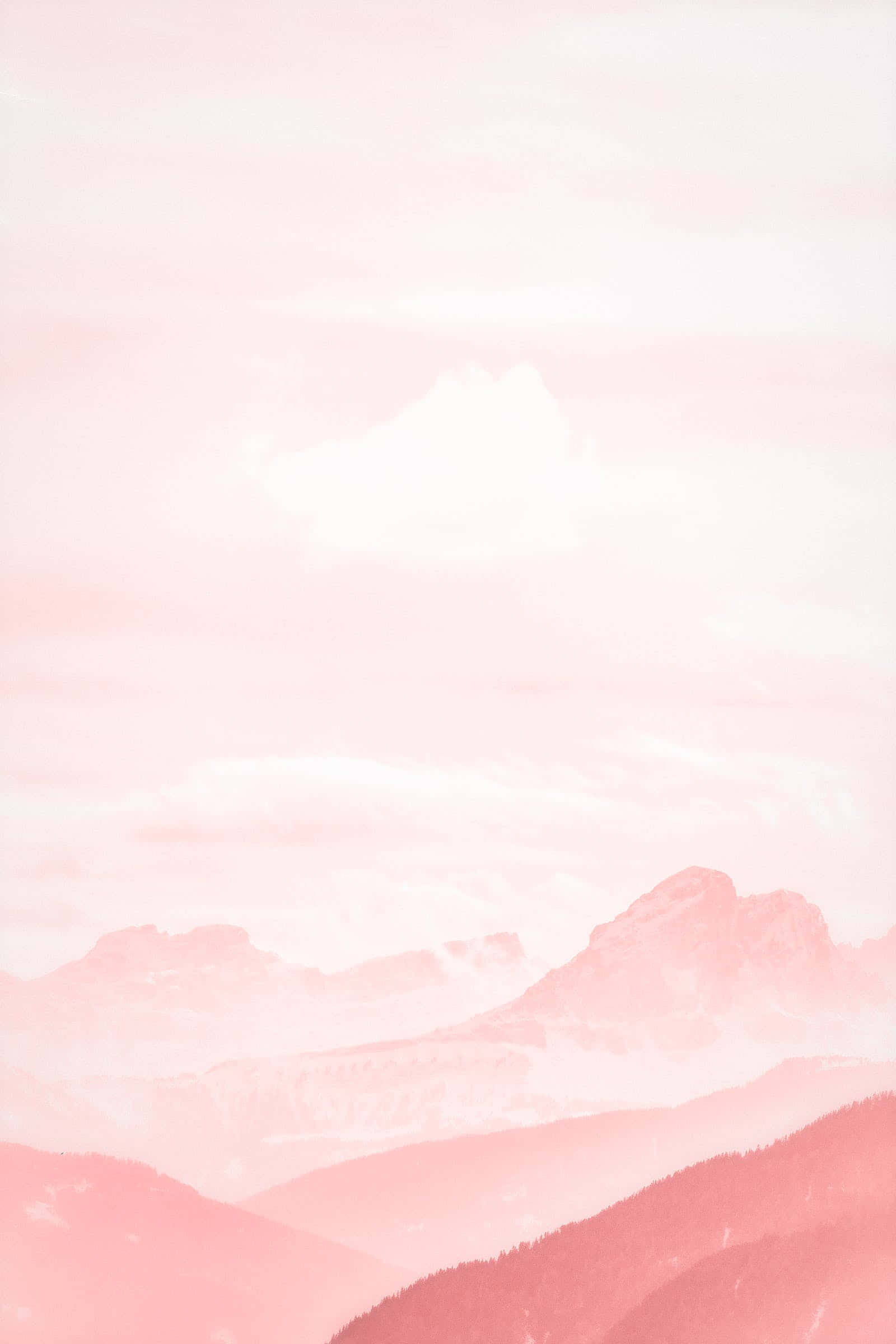1600x2400 Download Pale Pink Background Mountains Sky Background