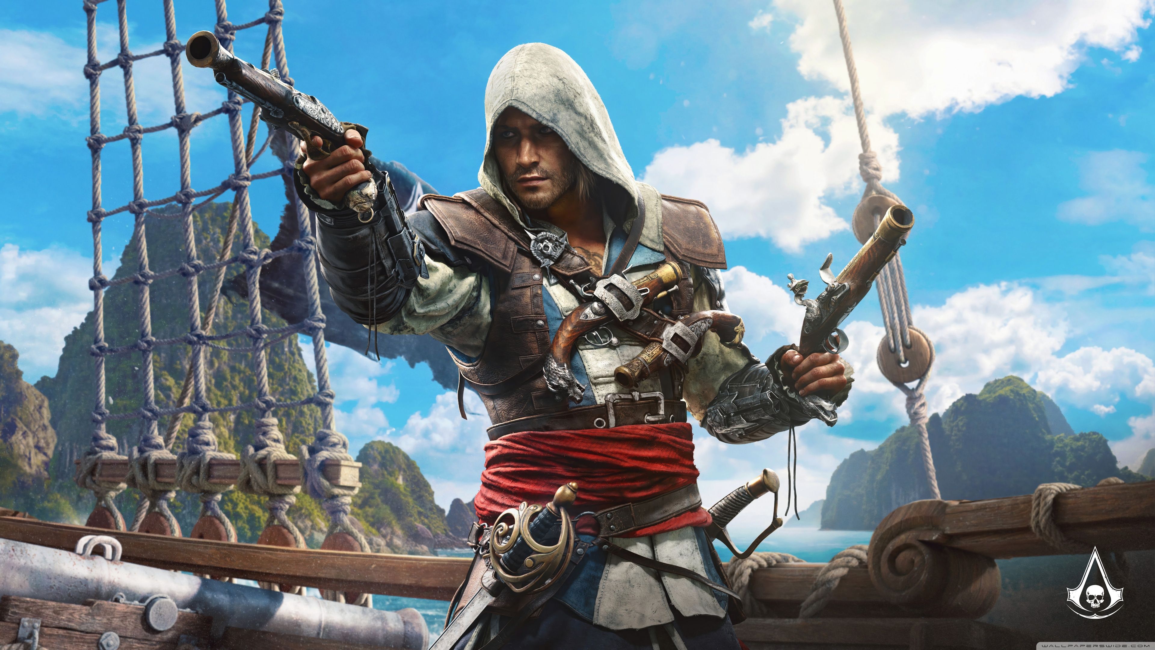 3840x2160 Assassins Creed Black Flag Resynced 2026 Video Game 4K UHD Wallpaper for UltraHD Desktop and TV : Widescreen and UltraWide Display : Dual Monitor