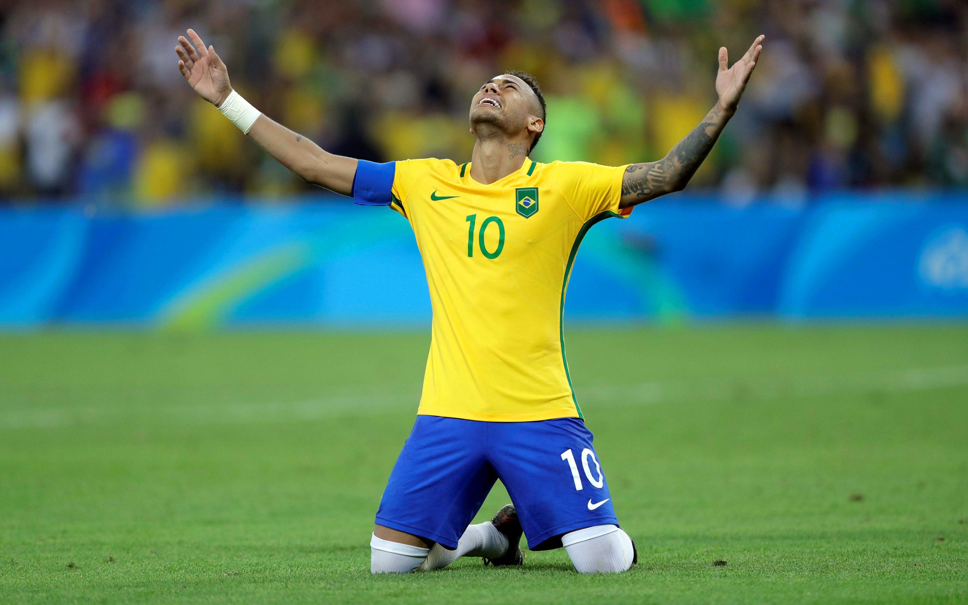 3840x2400 Desktop wallpaper: Neymar, Sports, Brazil National Football Team, Soccer 4K free download for PC. 509840