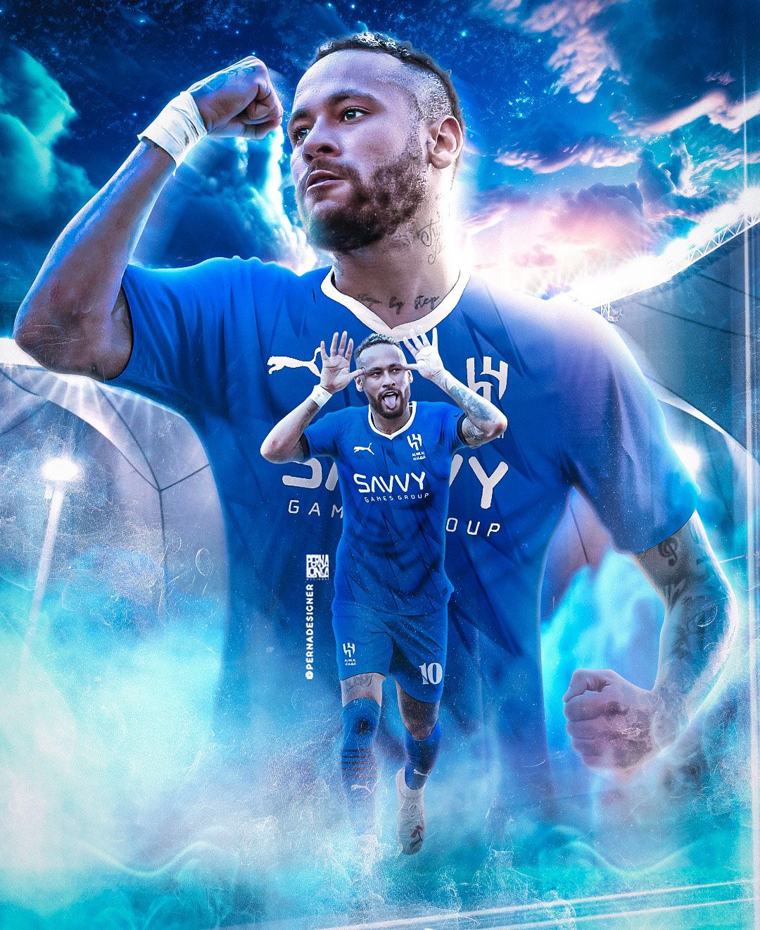 1080x1320 NEYMAR JR HILAL - Behance