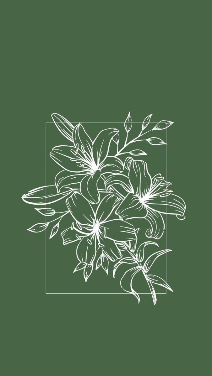 675x1200 Flower Line Art