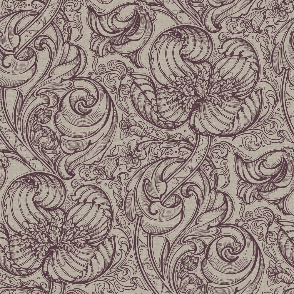 1000x1000 Galerie Wallcoverings LB25115 Down the Dilly Red Wallpaper