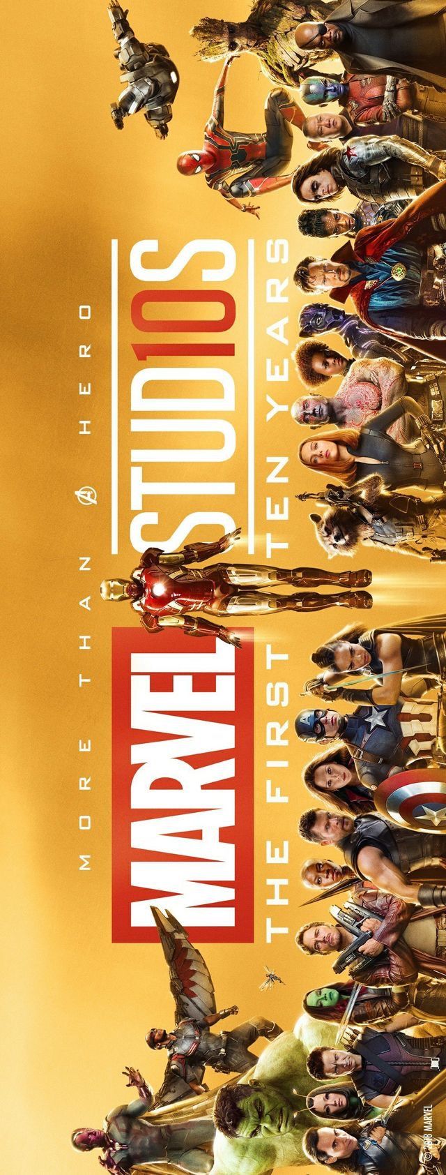 640x1684 Marvel Studios First Ten Years. Cidade de los angeles, Vingadores da marvel, Livros de quadrinhos
